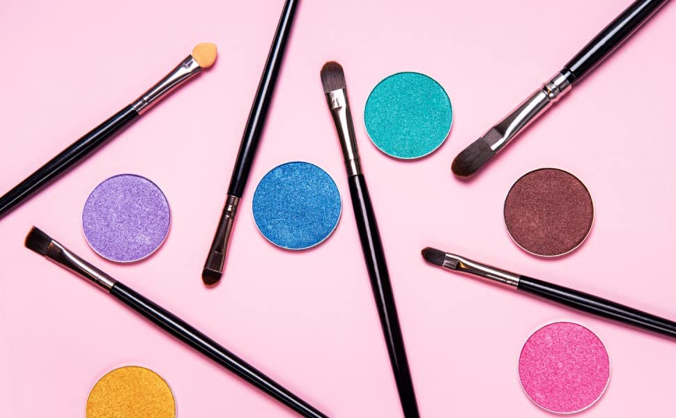 Raspberry Sorbet Fuchsia Pink Red Shimmering Opaque Pressed Powder Single Vegan Eyeshadow; Talc, Paraben & Cruelty Free