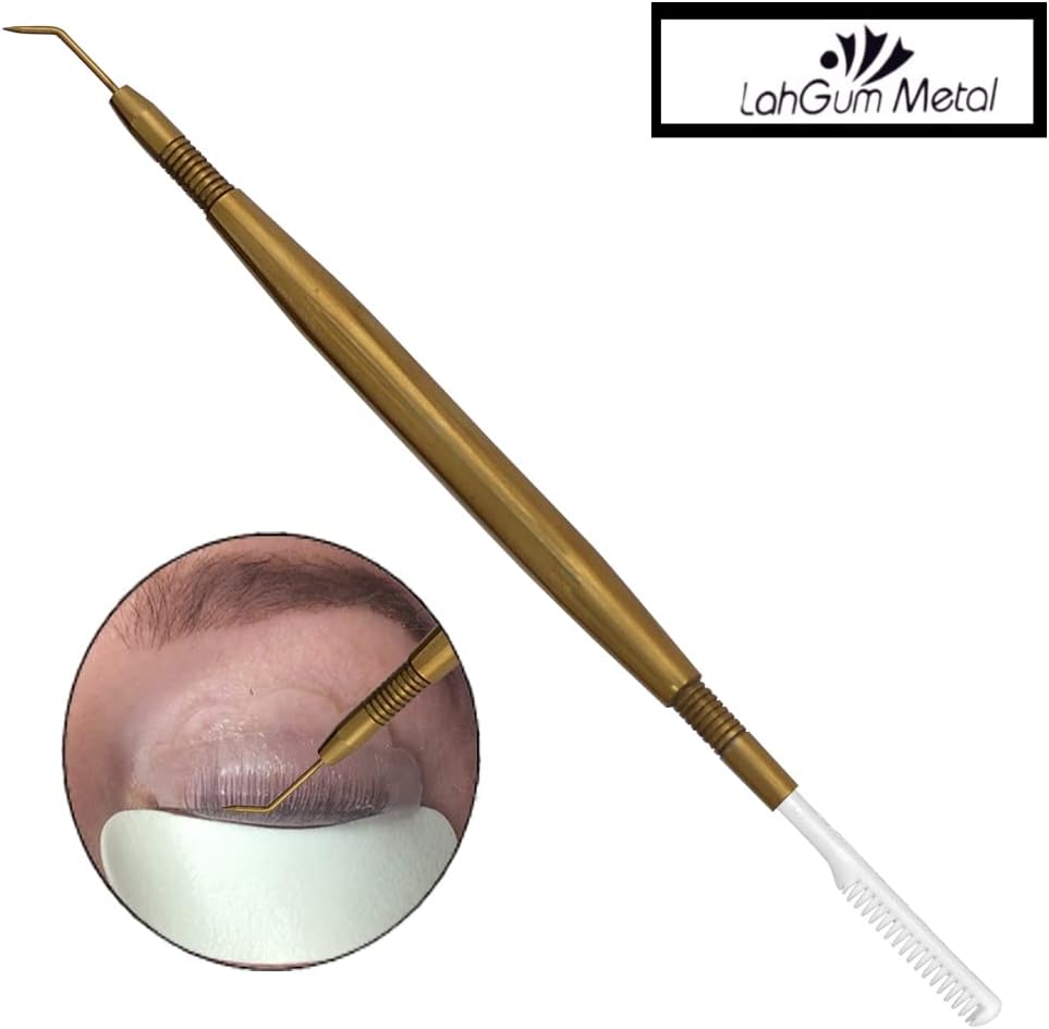 Separation Eye lash Separator Tool Pro Lash Lift Tools and Tint Kit Professional Lifting - Lashes Separater Perm Extension Separating Comb Tinting Lifter Eyelashes Seperator Supplies Silver Steel