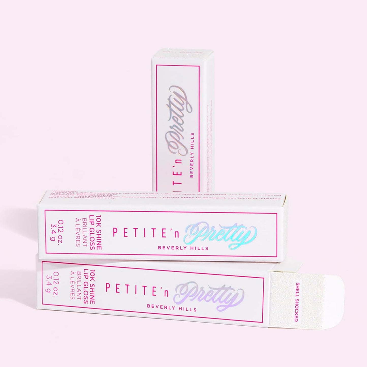 Petite 'N Pretty 10K Shine Lip Gloss for Girls (Shell Shocked) - Makeup for Kids, Tweens, Teens - High Shine, Soft, Hydrating, Lightweight, Made in the USA