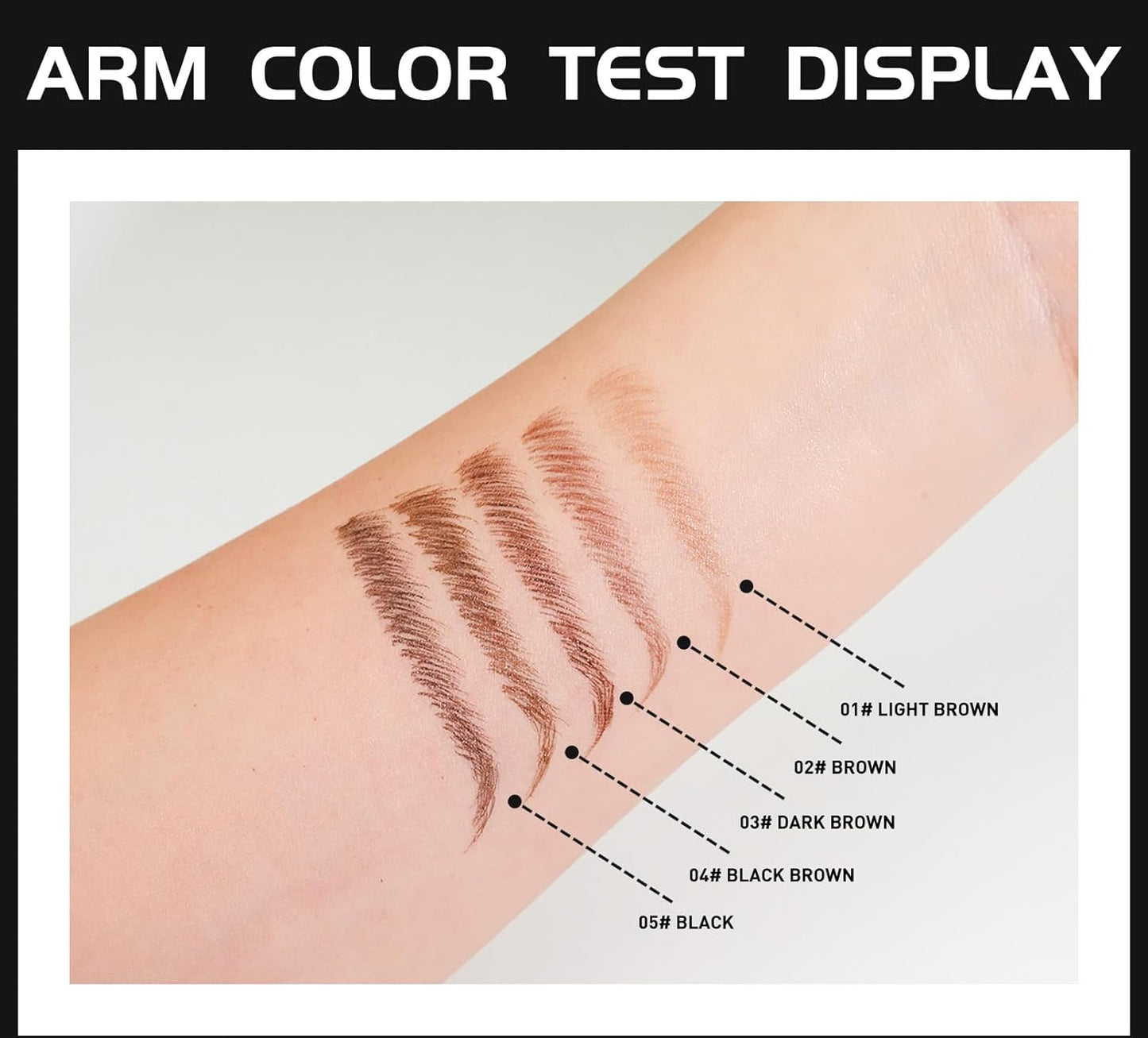 Eyebrow Pencils for Women - Microblading Eyebrow Pencil 2-In-1 Dual-Ended Eyebrow Pen with Precise 2-Fork-Tip & Brush-Tip Waterproof Eyebrow Pencil for Hair-Like Brows, Last All-Day, Black Brown