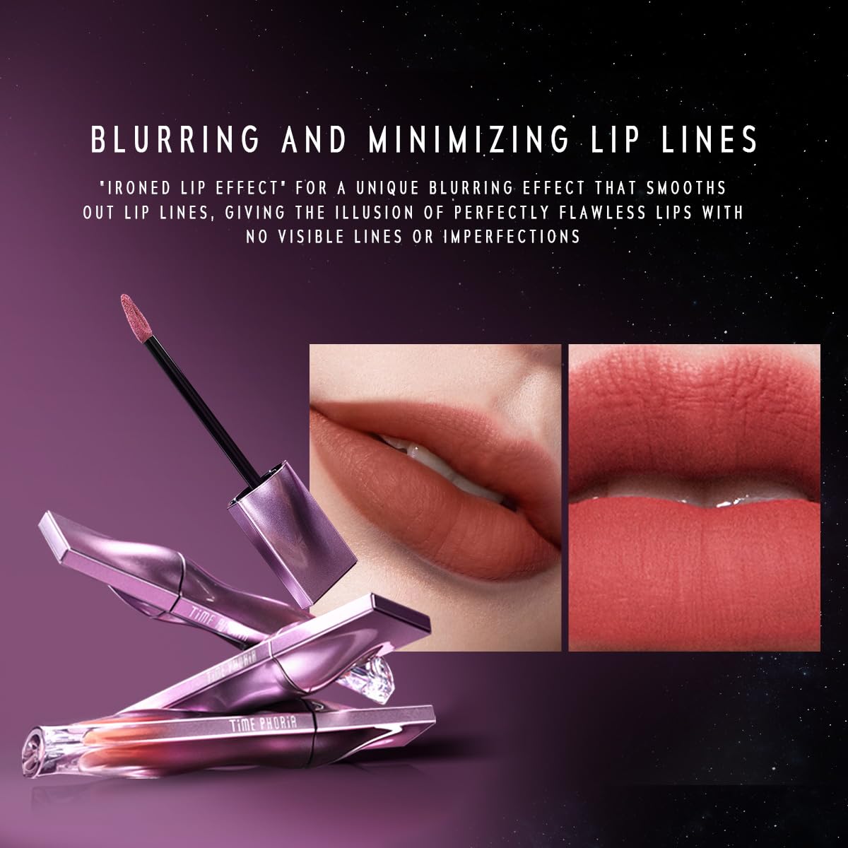 NEBULA VELVET LIP CREAM-Long Lasting Lip Stain, Waterproof and Transfer Proof Lip Tint, Matte Finish Lipstick, Smooth Out Lip Lines, Lightweight Lip Cream, High Coverage (11 BELLATRIX)