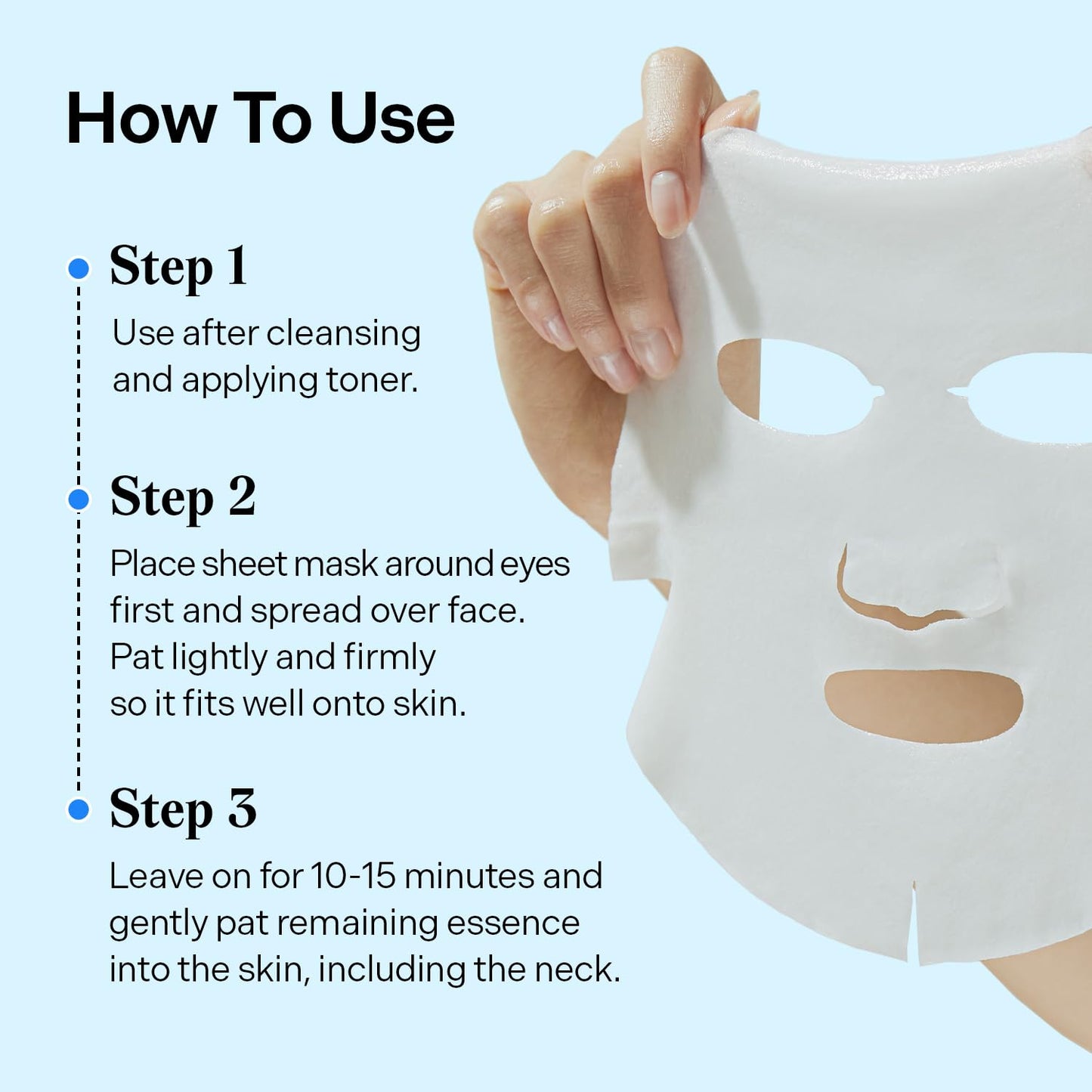 Torriden DIVE IN Hyaluronic Acid Facial Mask (10 sheets) | Extra Moisturizing Care | Hyaluronic Acid, Panthenol, Allantoin | Korean Face Mask