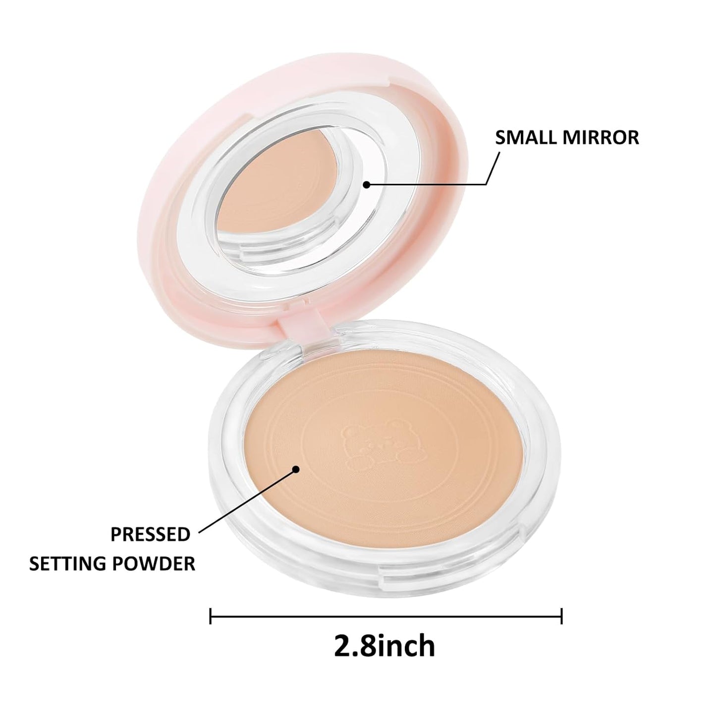 Boobeen Oil Control Matte Setting Powder Translucent Face Setting Foundation Powder, Poreless Finishing Powder, Lightweight&Long Lasting, Compact Pressed Makeup Powder for Soft Focus Effect