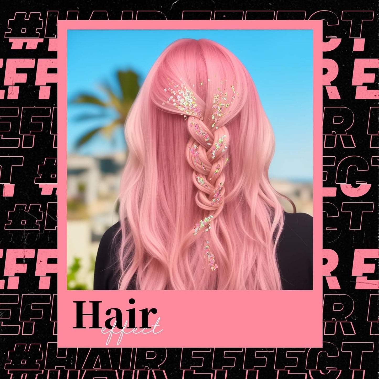 Teenitor Face Glitter, Pink Body Glitter Gel, Holographic Glitter for Face and Body, Hair, Gel Glitter Makeup for Festival Party Cheer Glitter