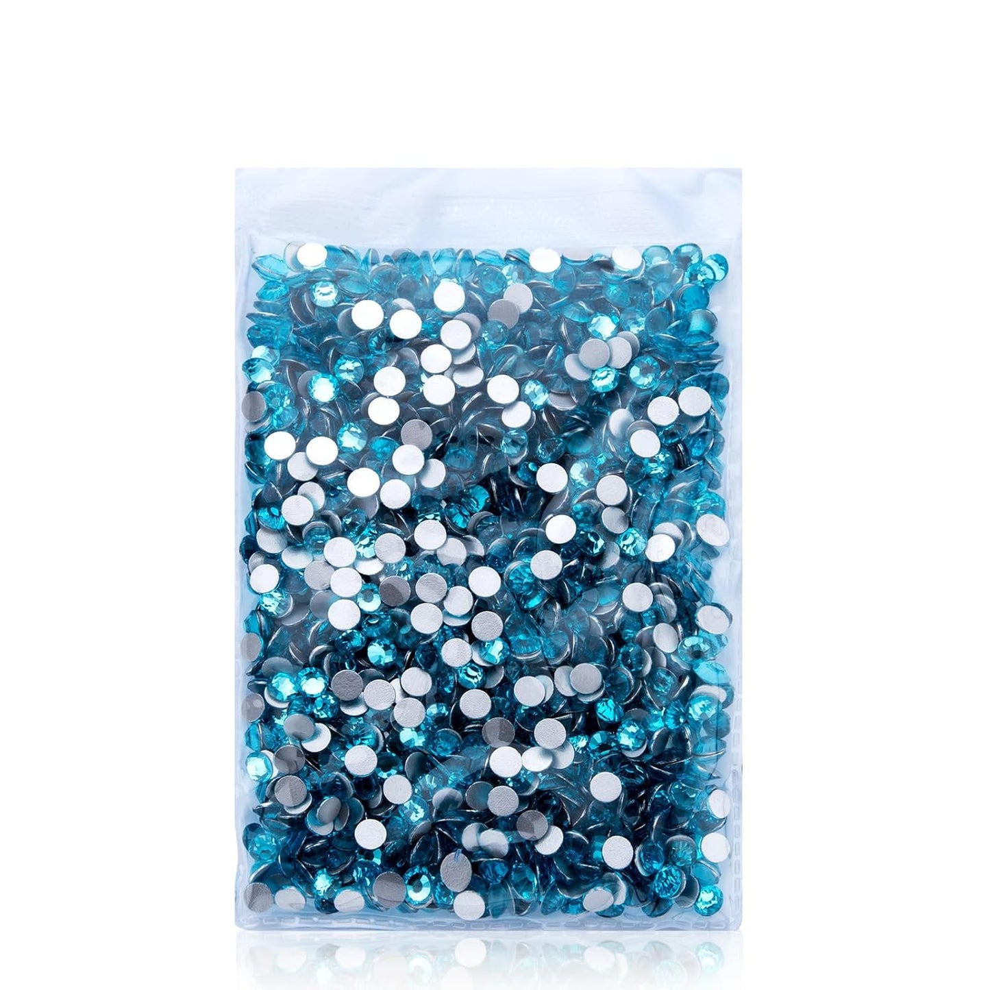 288Pcs Aquamarine Crystal Rhinestones,Glass Flatback Rhinestones Gemstones for Nail Face Makeup Art Crafts Clothes Decoration -(SS30, 6.5mm,Aquamarine)