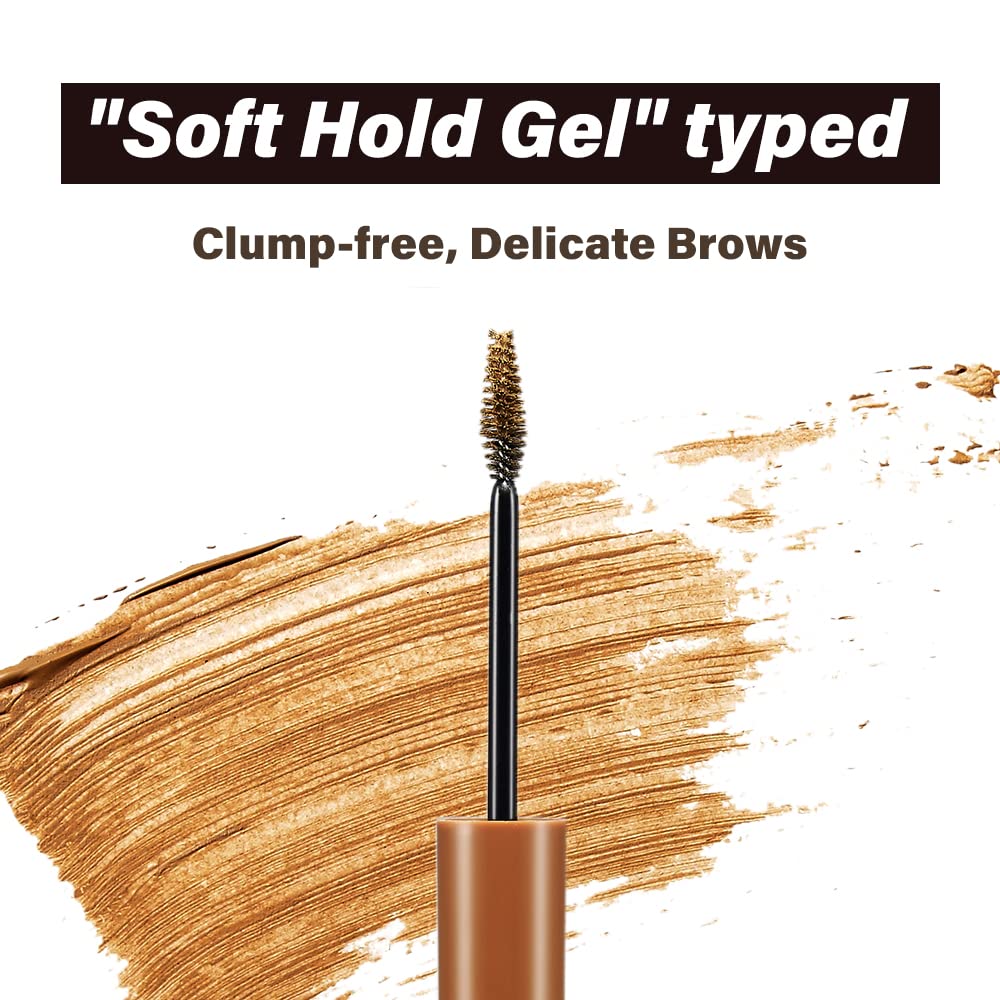 ETUDE Color My Brows, Brow Mascara, 3D Natural Coloring, Beeswax & Carnauba Wax, Moisturizing Brow Care, Eyebrow tint, Soft Gel Texture, Korean Makeup, Beauty, Natural Brown (0.152 Fl Oz)