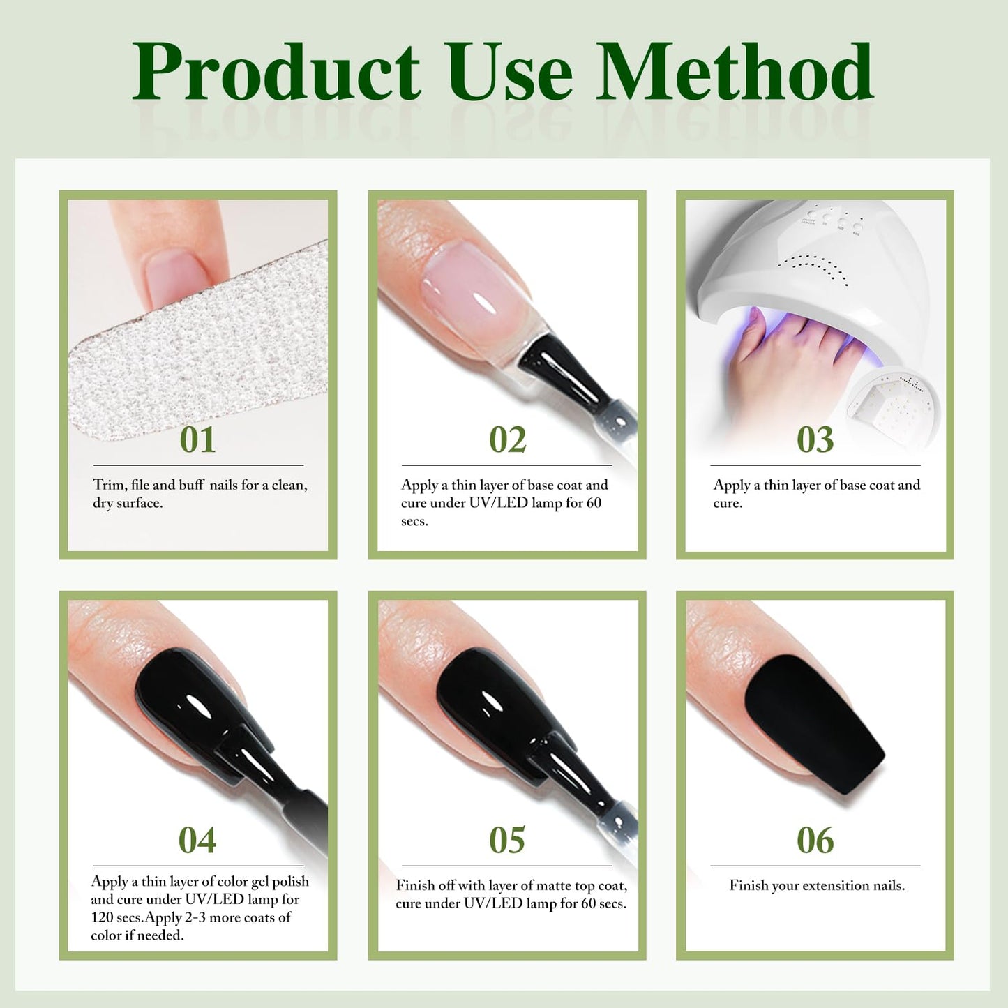 Double Rhythm 15ML No Wipe Gel Top Coat Base Coat Iridescent Glitter Shimmer 2 in 1 Nail Polish Soak Off Manicure DIY Home Salon (Matte Top Coat)