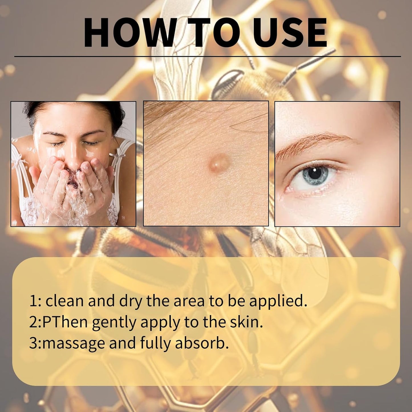 Bee Venom Skin Treatment Cream, Bee Venom Repair Cream, Suitable for All Skin Types