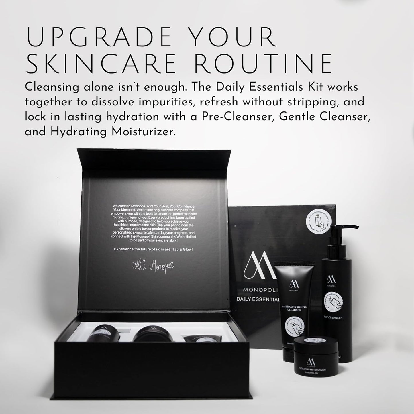 Monopoli Skin Amino Acid Gentle Cleanser | Soft, Refreshed, and Conditioned Skin | Apple-Derived Amino Acids | Gentle Cleansing for Sensitive Skin Types | Single 100g