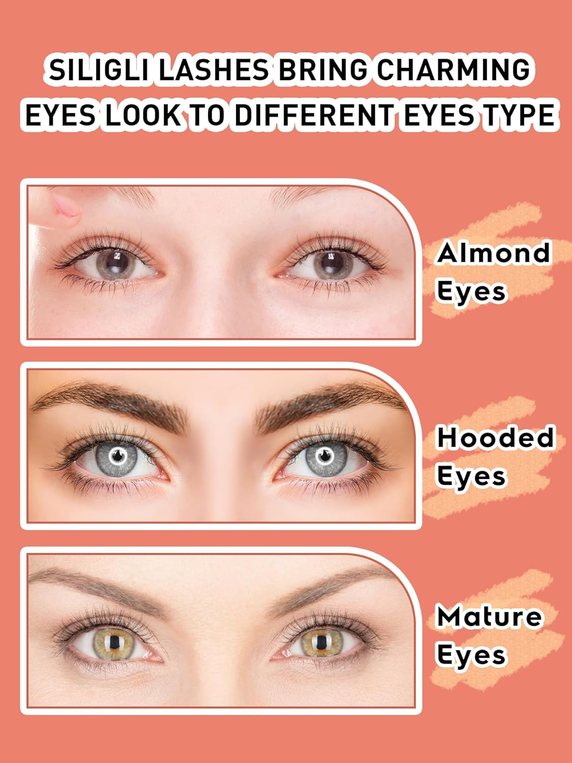 Natural Lashes Wispy False Eyelashes 10mm Short Lashes 3D Volume Strip Lashes Fake Eyelashes Siligli Lashes Thin Band Curly Eye Lashes Pack 10 pair