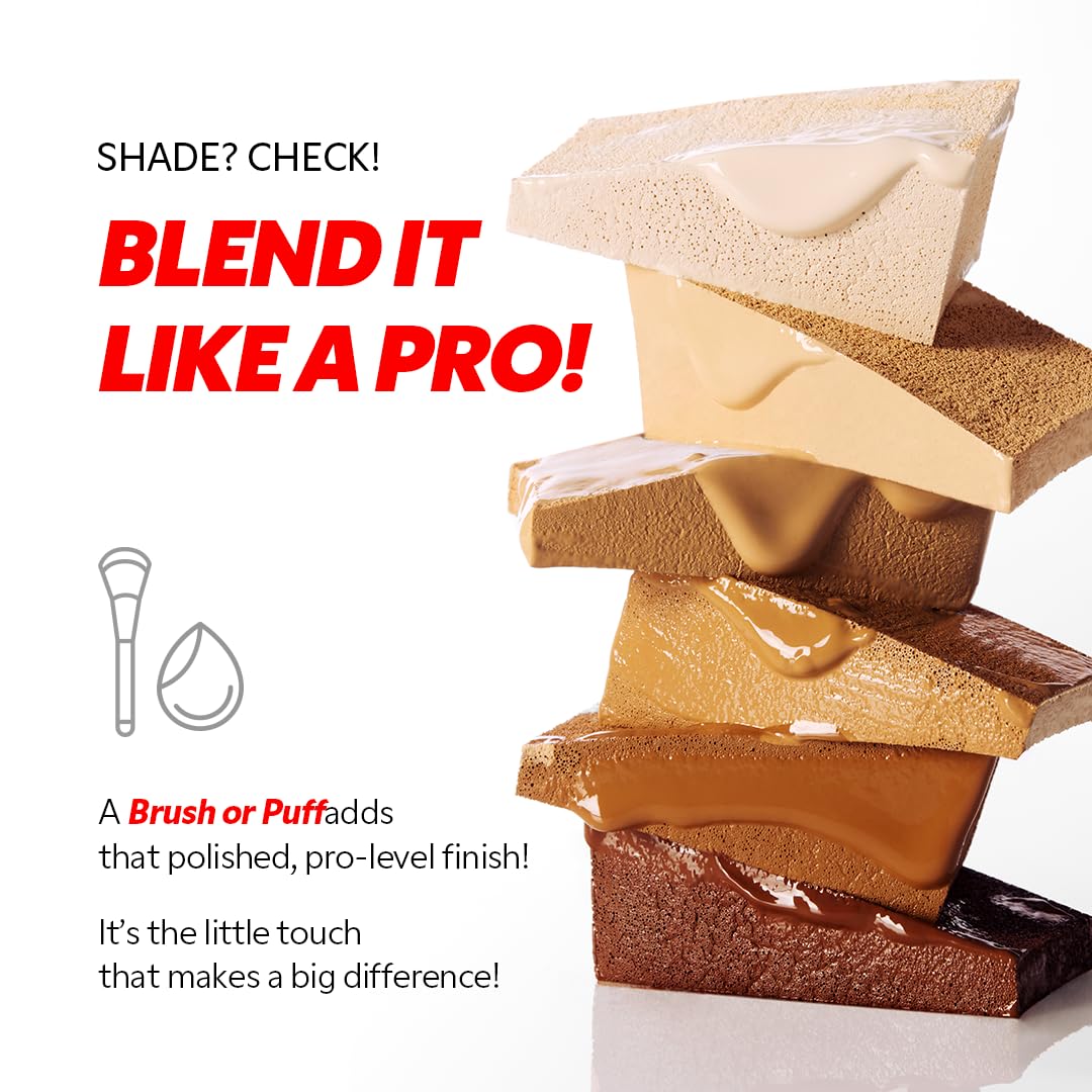 TIRTIR Mask Fit Red FoundationㅣLong Lasting Flawless Coverage, Energy Essence, Lightweight, Hydrating, Pore-Blurring, Breathable Satin Finish, Makeup, Radiant Skin, #29N Natural Beige, 1.01 Fl Oz