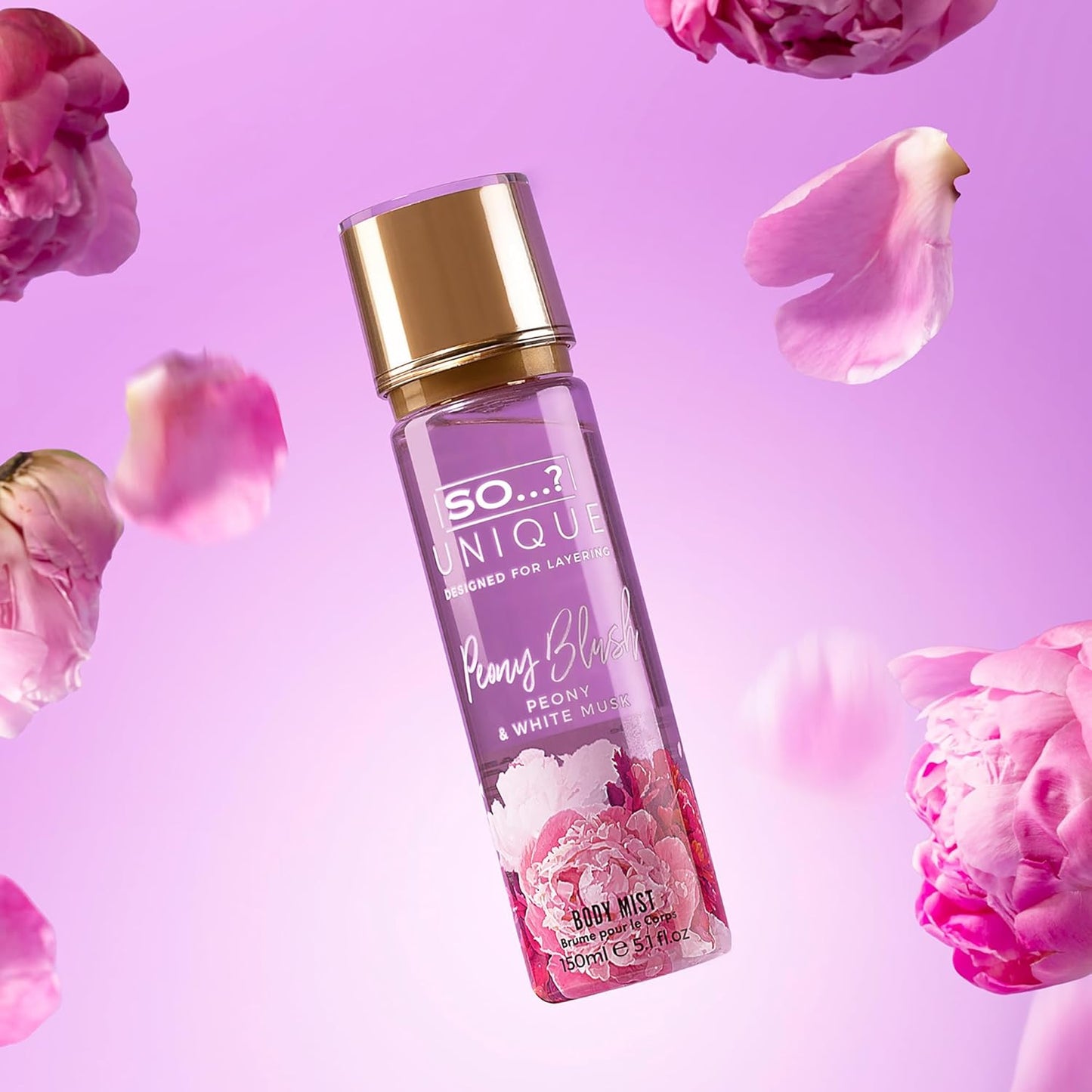 So...? Unique Body Mist - Peony Blush for Women - 5.1 oz Body Mist - Pack of 2