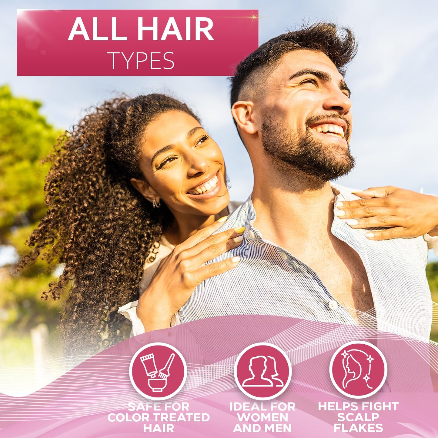 Apple Cider Vinegar Conditioner - Sulfate Paraben and Silicone Free - For Dry, Damaged and Oily Hair - Anti Dandruff Product for Fine Itchy Scalp Build Up - Cleansing Treatment for Women and Men