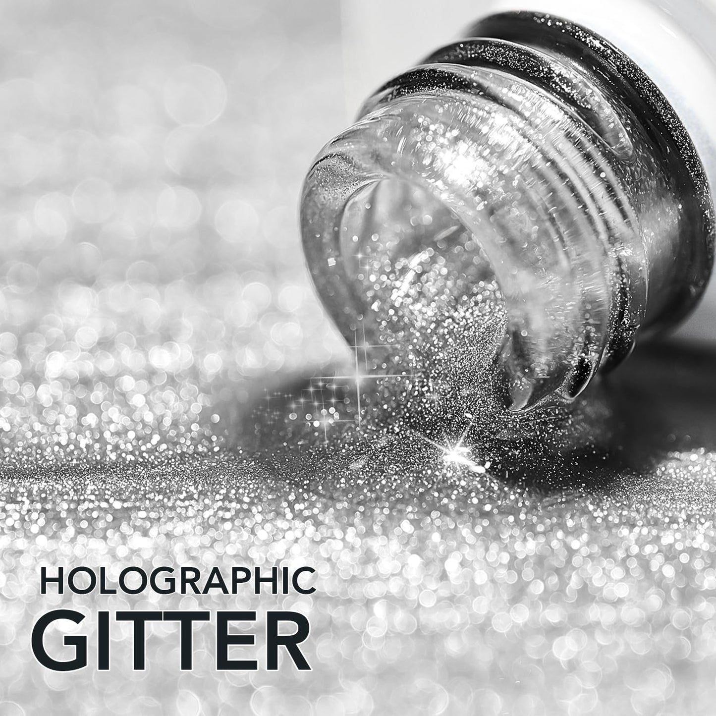 GAOY Holographic Glitter Cat Eye Gel Polish Set of 6 Colors with Free Magnet UV LED Soak Off Nail Polish Home DIY Manicure Nail Salon Varnish