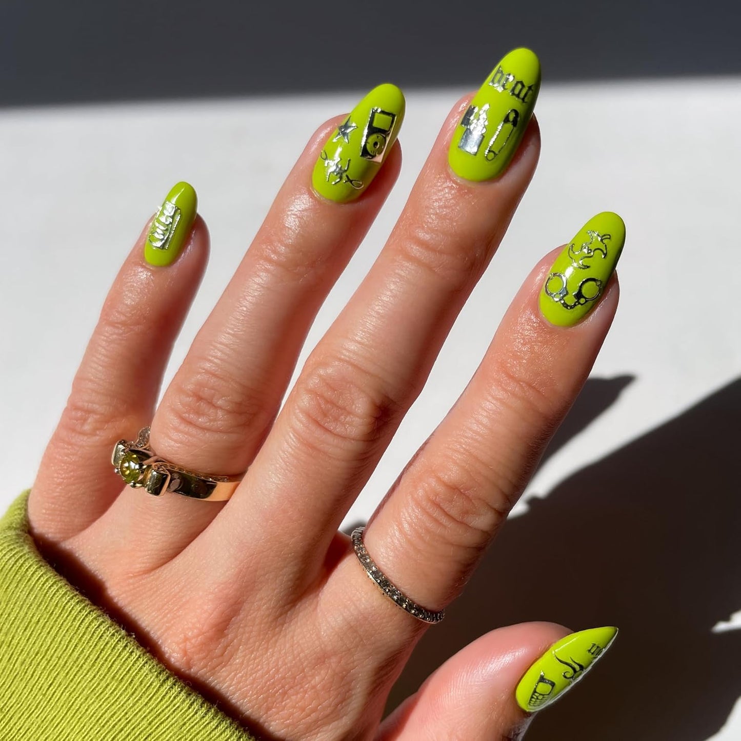 Rotten Nail Stickers - Lightweight & Easy-to-Apply Nail Art with Cute & Trendy Designs - Durable & Long-Lasting Nail Stickers for Women, Ideal for DIY Manicures