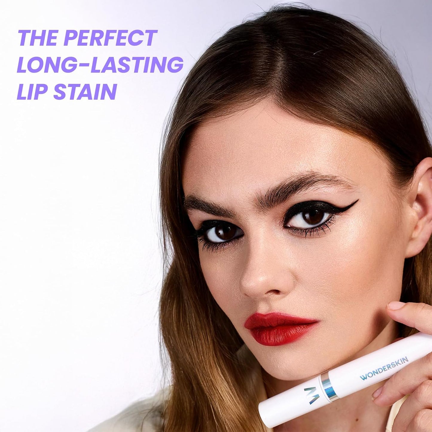 Wonderskin Wonder Blading All Day Lip Stain Peel Off Masque - Long Lasting, Waterproof and Transfer Proof Red Lip Tint, Matte Finish Peel Off Makeup (Playful Stain & Go Masque)