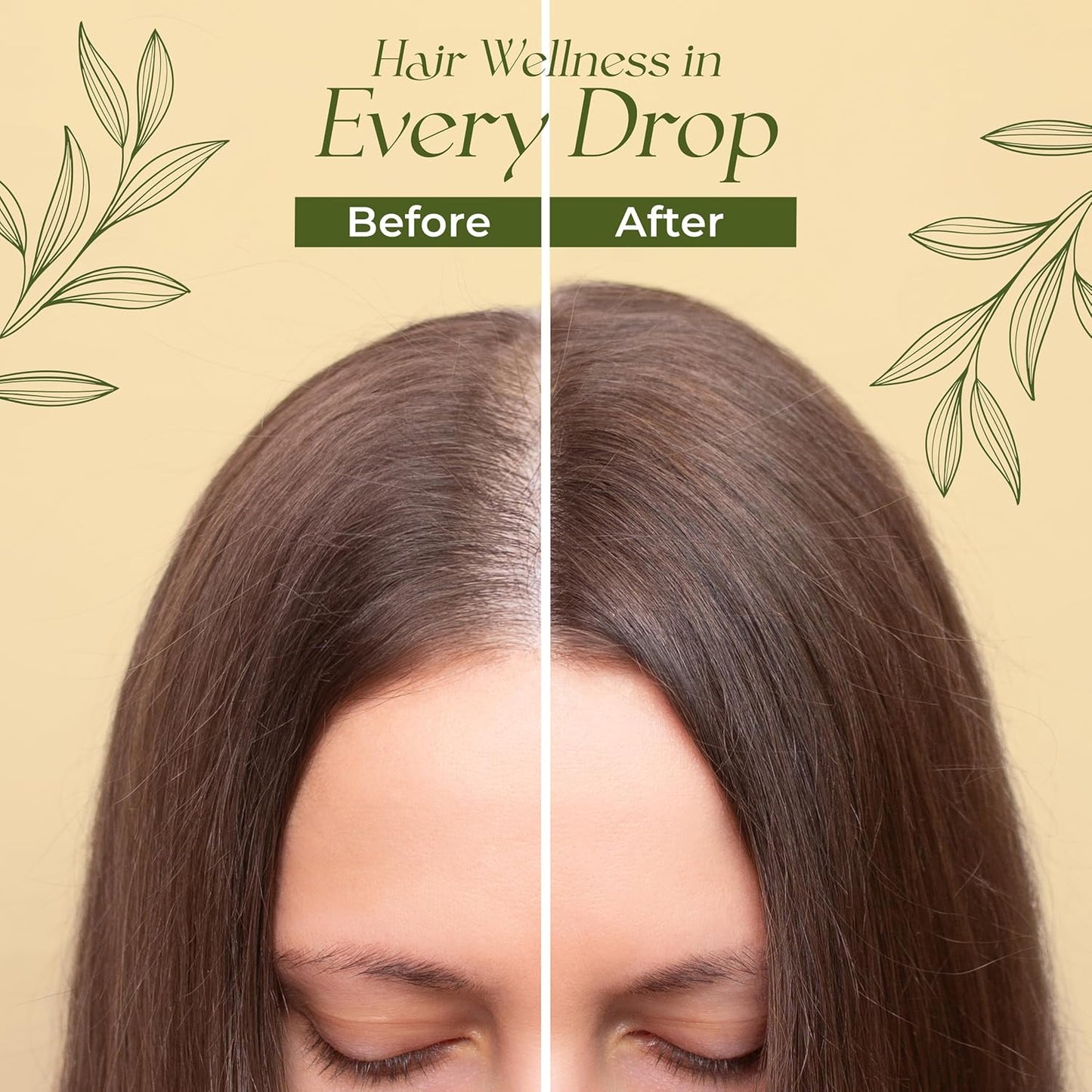 Natural Hair Growth Oil for Women infused with 10 Premium Botanic Oils plus Organic Rosemary Oil for Hair Growth | Salon-Grade Volumizing & Nourishment | Non-GMO Verified | 30-Day Supply