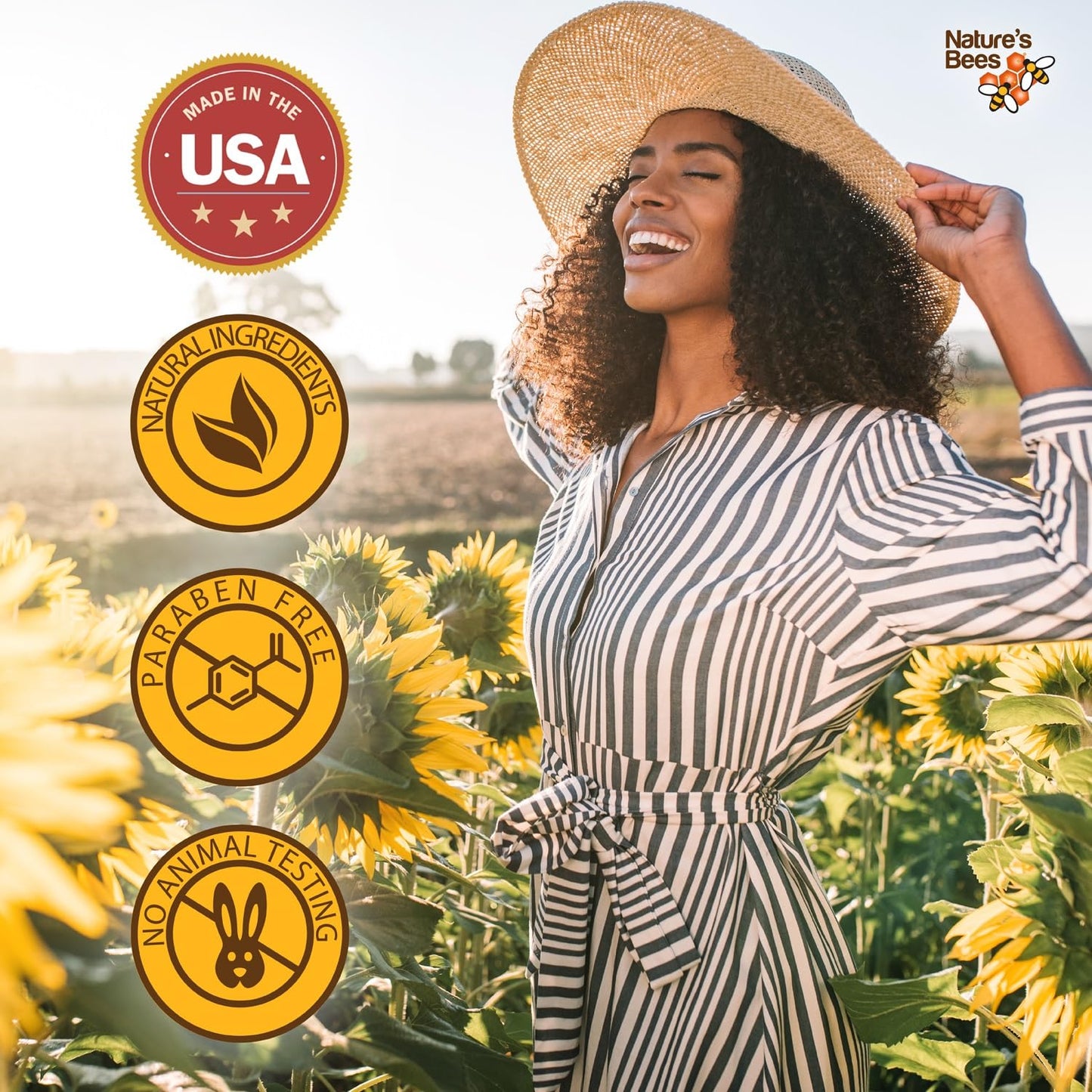 Nature's Bees DIY Lip Balm Kit, Natural Cherry Flavor, Includes 48 Blank Lip Balm Tubes with 60 Labels, Made with Beeswax, Cocoa Butter, Coconut Oil, and Aloe, 0.15 oz Each