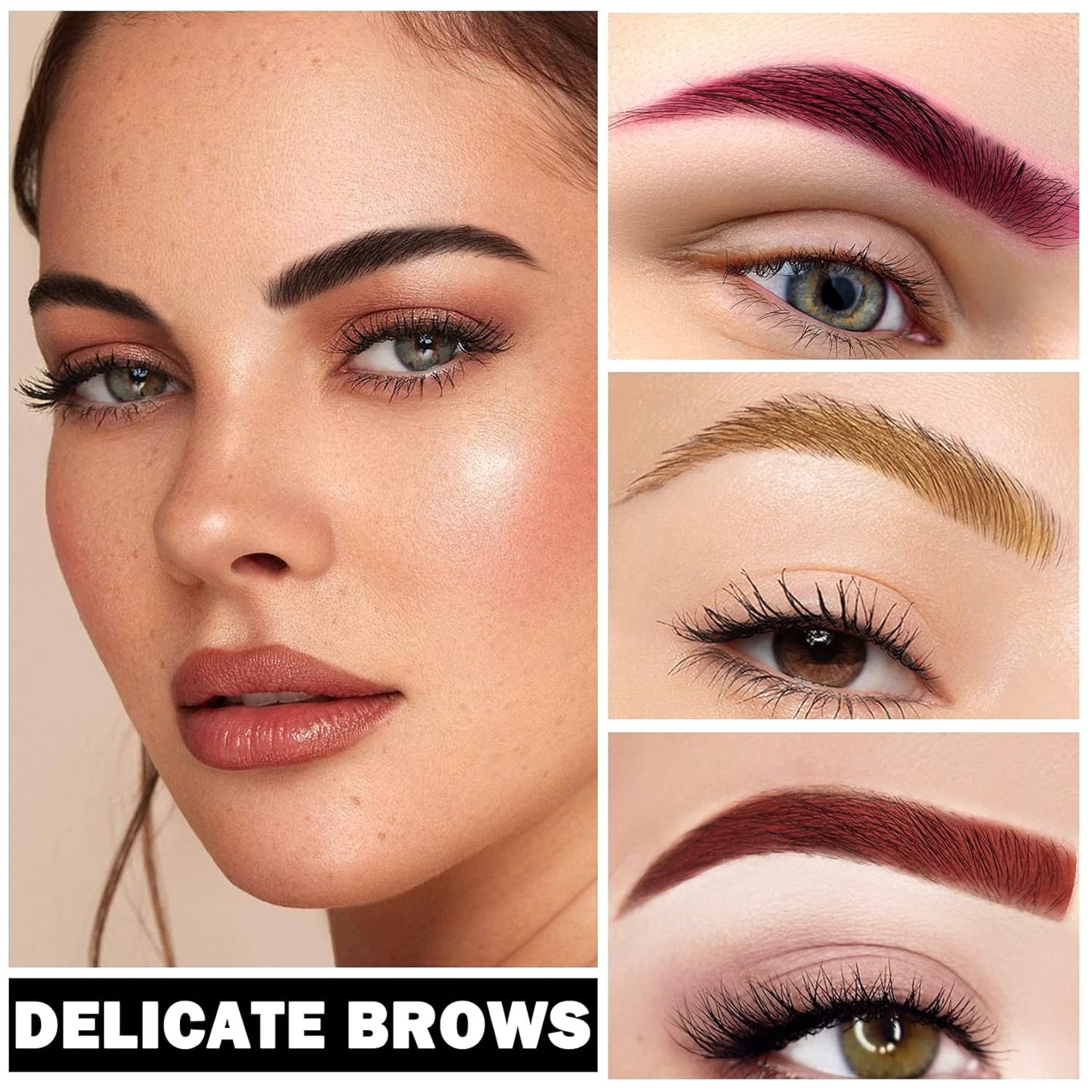 Eyebrow Pomade Cream,Brow Pomade Gel Naturally Long Lasting Waterproof,Delicate and Smooth Eye Brow Makeup Cosmetics with Eyebrow Brush - Daffodil