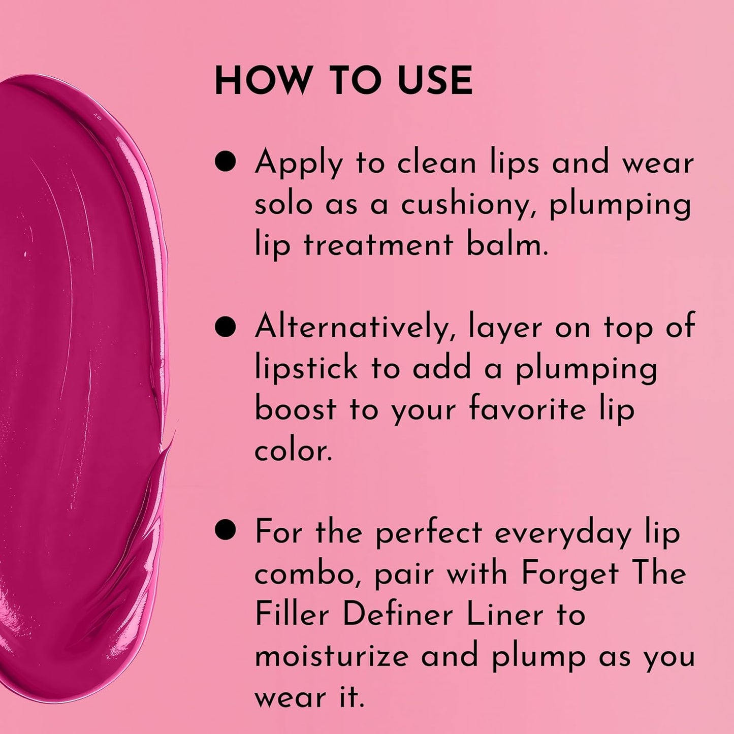 Lawless Forget the Filler Lip Plumping Line Smoothing Tinted Balm - Candy Girl - Premium Tinted Lip Balm with Natural Ingredients to Plump and Smooth Lips for a Firmer, Fuller Look - 0.09 oz