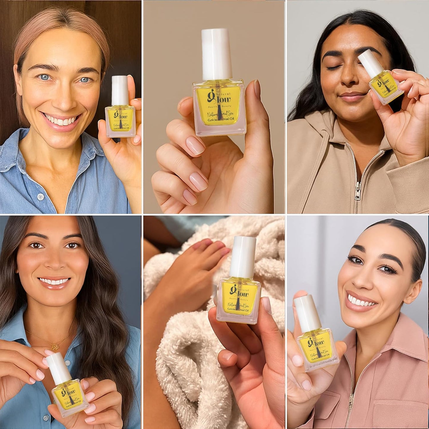 Dead Sea Cuticle & Nail Oil (5ML) | Strengthens, Moisturizes & Conditions with Sweet Almond, Olive, Jojoba, Castor, Argan Oils, Lemon Essential Oil, Vitamin E & Dead Sea Salt