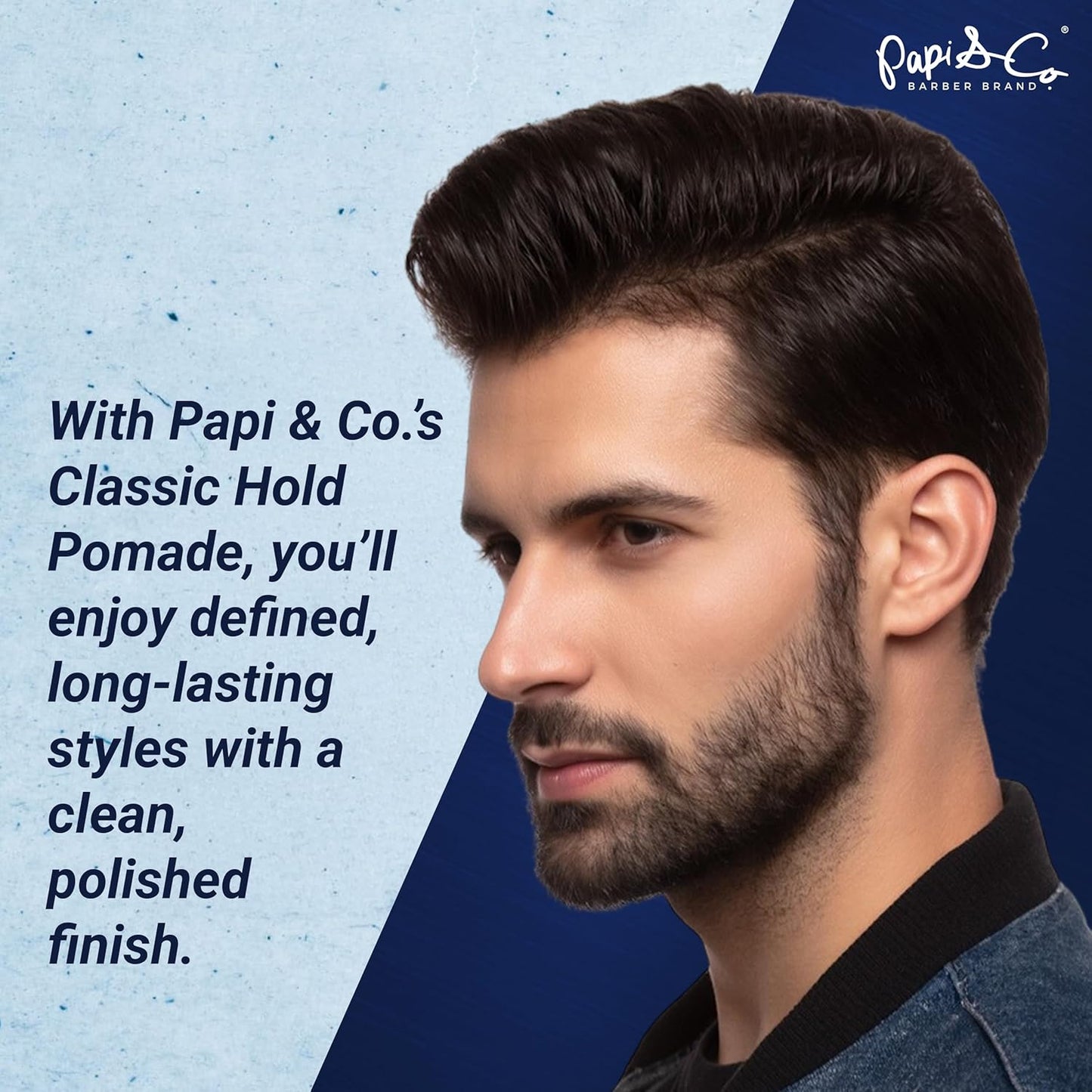 PAPI & CO. - Men's Pomade, Water Based Pomade, Classic Hold, 200 g