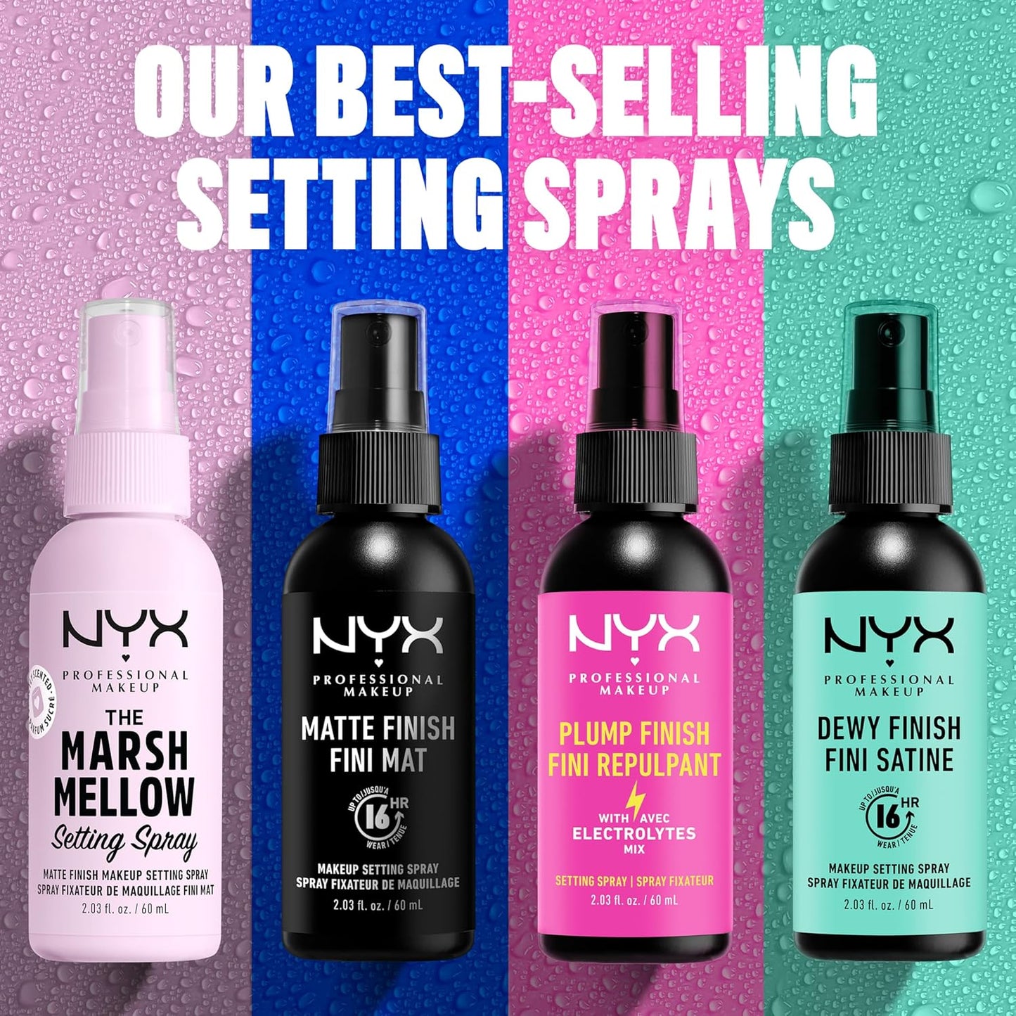 NYX PROFESSIONAL MAKEUP Makeup Setting Spray - Radiant Finish, Long-Lasting Face Mist with Micro Pearls, Vegan Formula