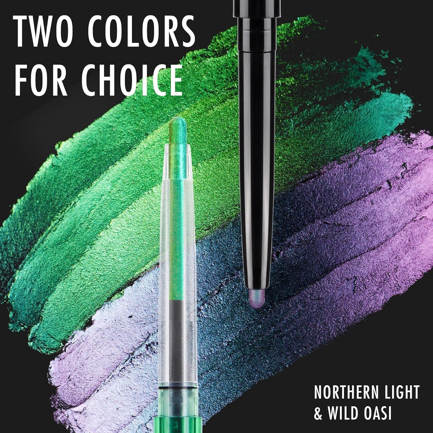 BEPHOLAN Chameleon Metallic Eyeliner - Shifting Colors Glitter Waterproof, 24h Long-Lasting Eyeliner Pen (WILD OASIS)