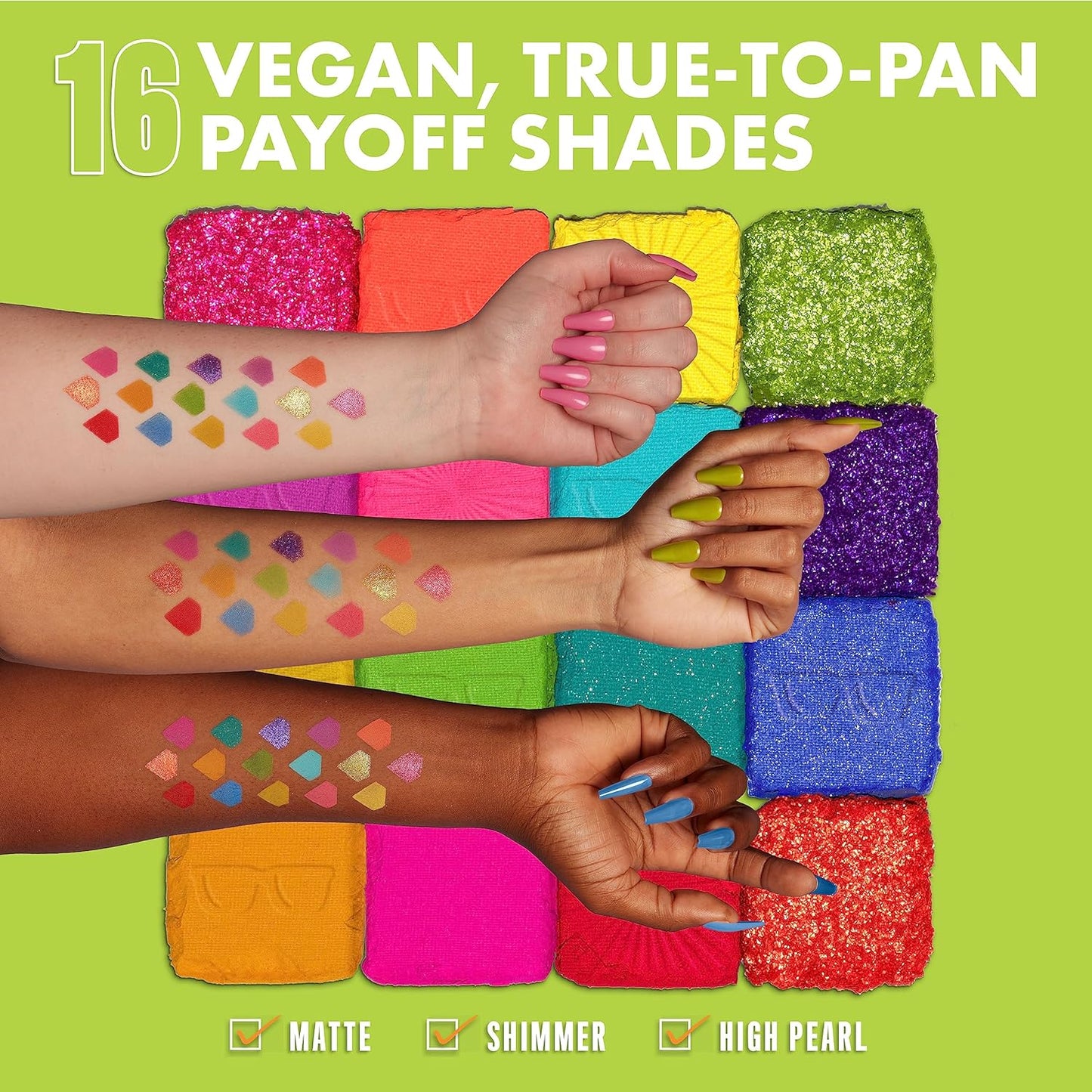 NYX PROFESSIONAL MAKEUP, Ultimate Shadow Palette, Eyeshadow Palette - I Know That's Bright