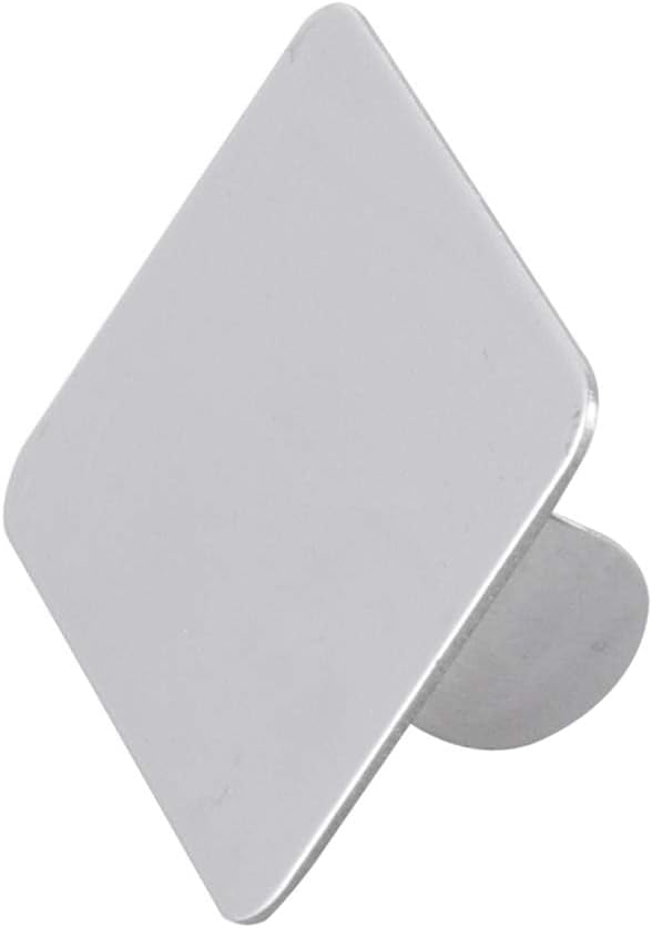 AKOAK 2 Pcs Stainless Steel Square Palette Mini Ring Makeup Palette Nail Blur Painting Tools DIY Nail Art can be Used for Eye Shadow Eyelash Pigment Mix