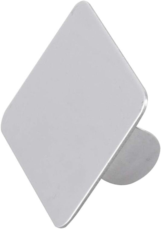 AKOAK 2 Pcs Stainless Steel Square Palette Mini Ring Makeup Palette Nail Blur Painting Tools DIY Nail Art can be Used for Eye Shadow Eyelash Pigment Mix