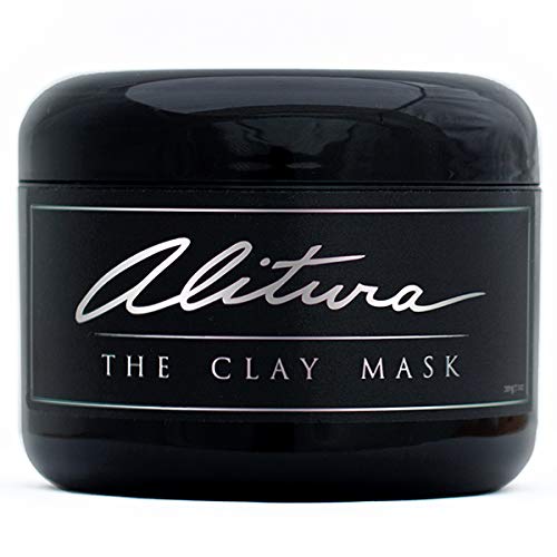Alitura Clay Face Mask – Exfoliating, Hydrating & Anti-Aging Facial Mask with Vitamin C & Pearl Powder – Pore Cleansing Face Mask for Acne, Blackheads & Glowing Skin – 7.1 oz
