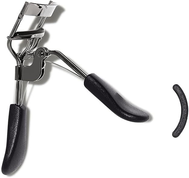 Eyelash Curler, Eyelash Makeup Tool, Creates Eye-Opening & Lifted Lashes, Lash Curler Includes Additional Rubber Replacement Pad, Made from Stainless Steel