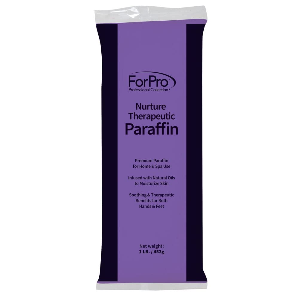 ForPro Professional Collection Nurture Paraffin Wax Refill, Lavender Fields, Six 1-Pound Paraffin Blocks, Non-Greasy, Moisturizing for Soft & Healthy Skin, 6 Lbs