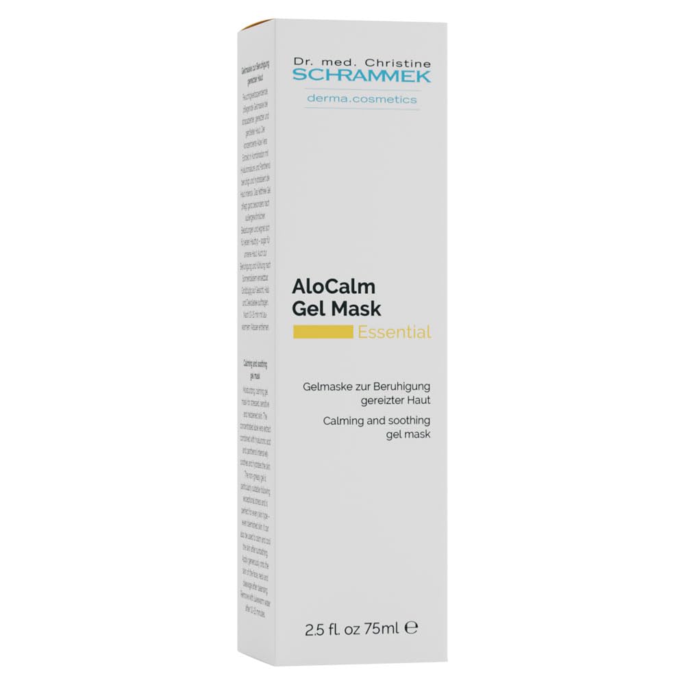 Schrammek Dr AloCalm Gel Mask (2.5 fl oz) – Intensive Skincare with Aloe Vera & Hyaluronic Acid - Hydrates Skin - All Skin Types - Post-Sun Care