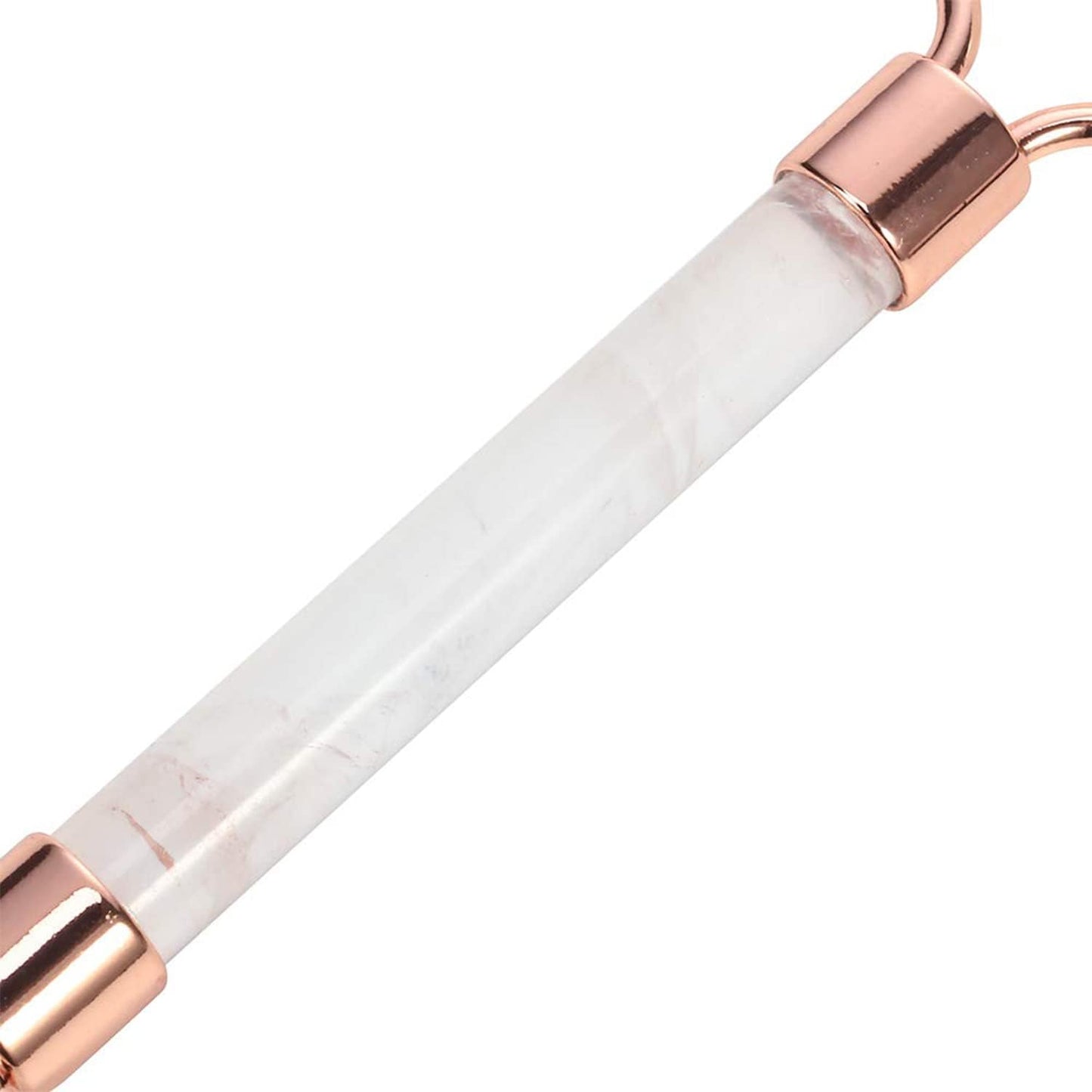 C CRYSTAL LEMON White Natural Face Roller, Jade Gua Sha Sculptor for Aging Wrinkles and Puffiness - Natural White Facial Roller Guasha Tool - Premium Jade Face Roller Cold Roller for Face