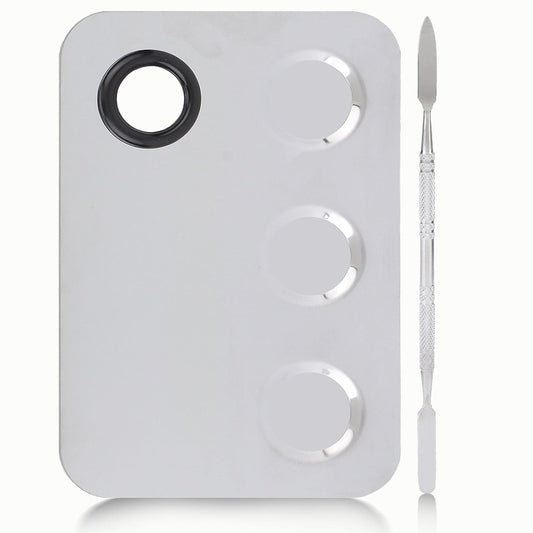 Makeup Palette, Professional Makeup Palette Cosmetic Mixer Cosmetic Palette Makeup Coloring Tools Makeup Tool With Spatula Suitable for Mixing Cosmetic Colors