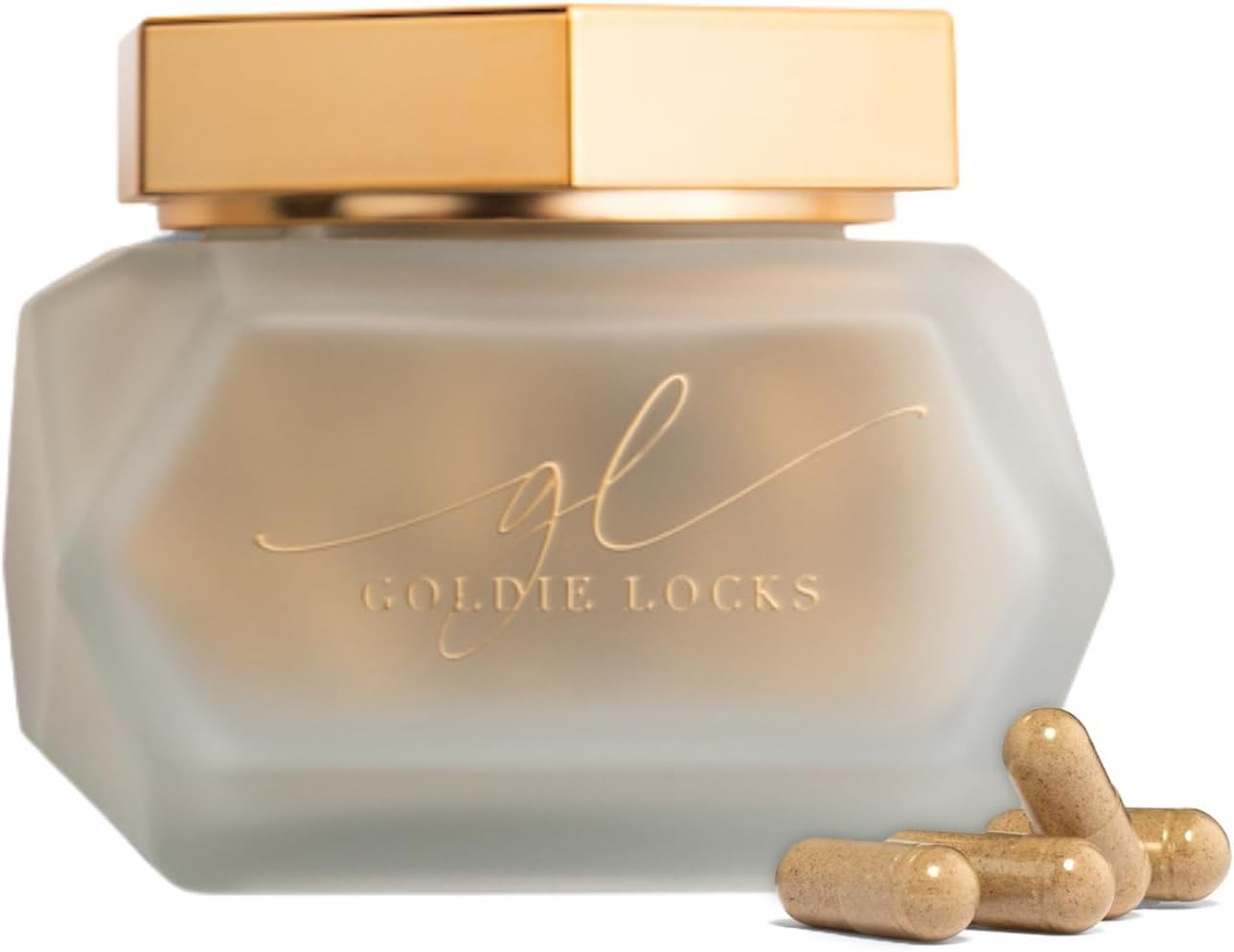 Goldie Locks Hair Growth Supplements Original Formula | Promotes Stronger & Healthier Hair | Vitamins That Enhance Hair, Skin, and Nails