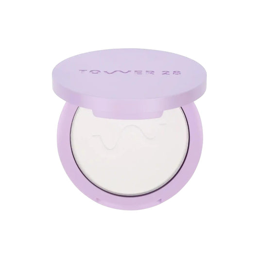 Tower 28 GetSet™ Talc-Free Setting Powder – Blurring, Soft Matte, Sweat-Proof & Transfer-Proof – Hydrating, Sensitive Skin Safe, Vegan & Cruelty-Free – Translucent Trestles