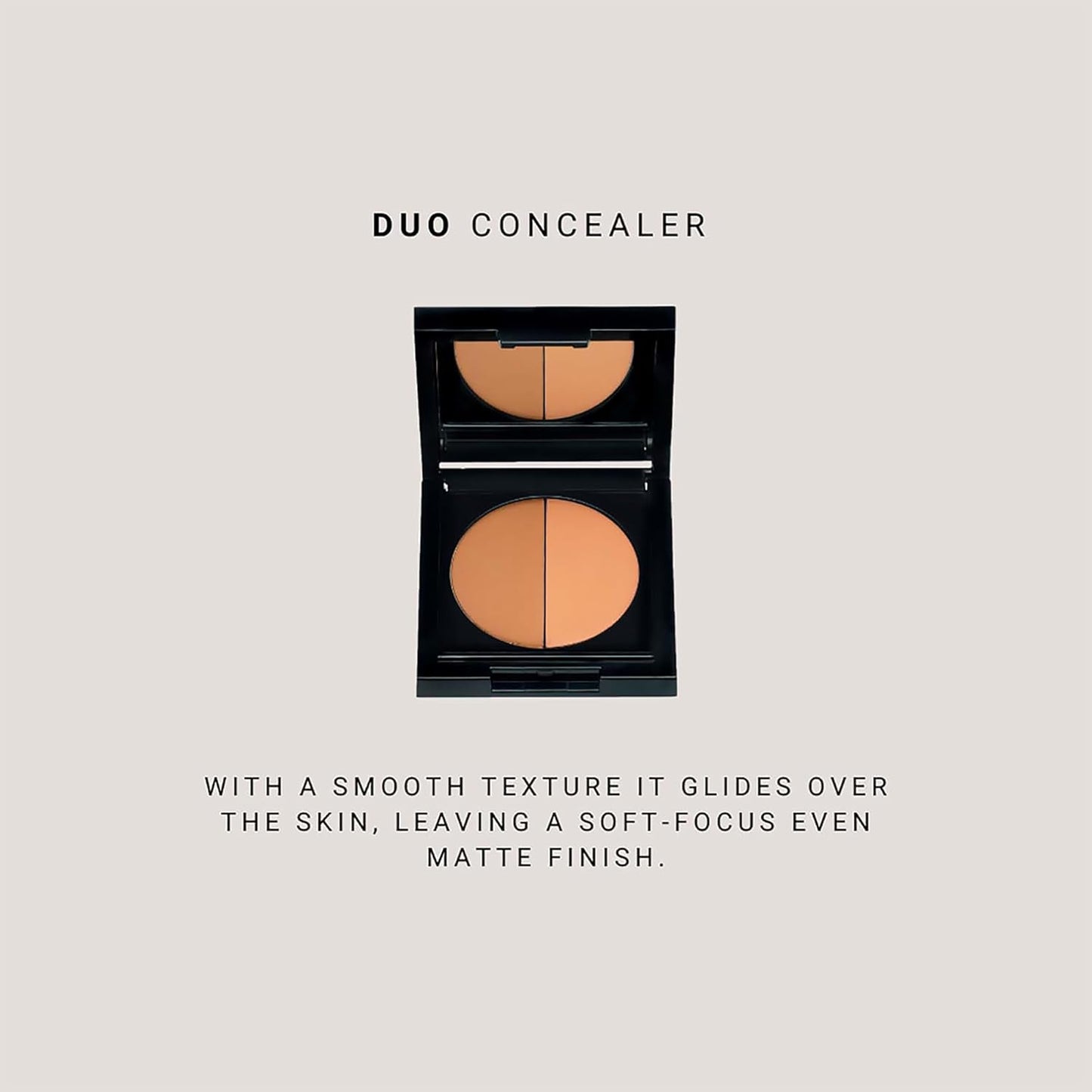 Duo Concealer - Double-Shade Compact Creamy Concealer - Smooth Texture Hides Imperfections - Even Matte Finish - Provides Full Coverage And Long Lasting Results - Manviol - 0.1 Oz