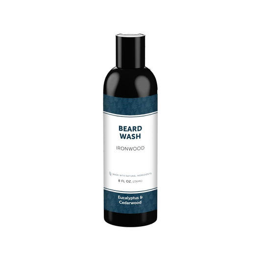 Detroit Grooming Co. Beard Wash – Deep Cleansing & Hydrating Beard Shampoo with Aloe Vera & Essential Oils - 8oz (Ironwood)