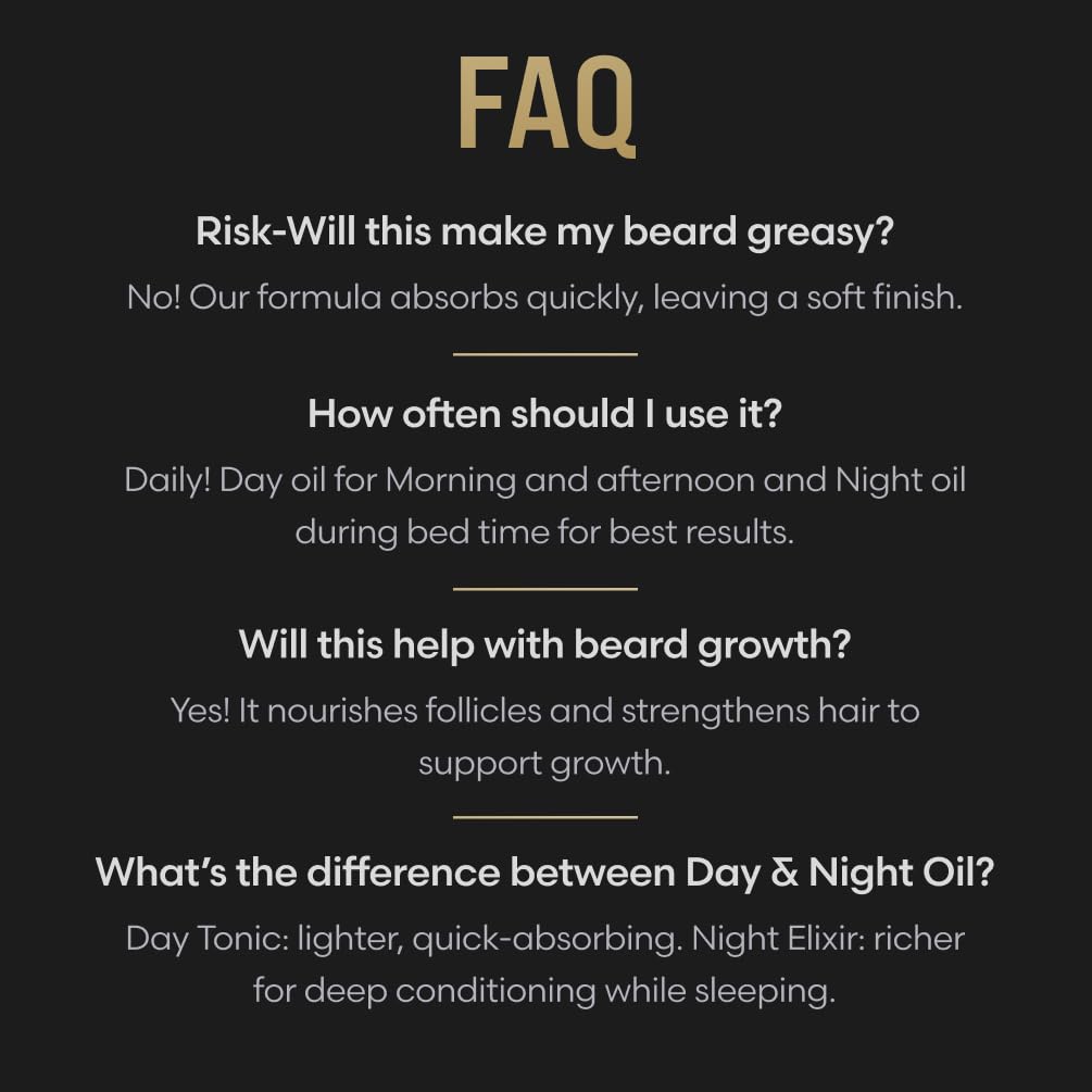 The Beard Struggle - Day Liquid Tonic Beard Oil - Silver Collection (Viking Storm) - Beard Oil for Men - Moisturize, Softens Hair, Reduces Itch - Day Time Beard Growth Oil (1 Fl oz)