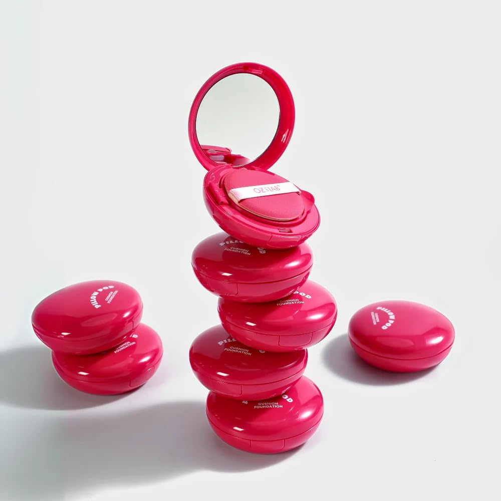 Beauty Pillow Pod Cushion Foundation Sand – Natural Matte Finish, Buildable Coverage, Paraben-Free, Portable Compact with Mirror and Puff,0.42 OZ /12G,pack of 1