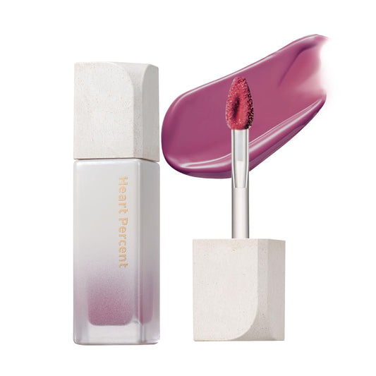 Heart Percent Dote On Mood Pure Glow Tint, Watery & Lightweight Moisturizing Lip Stain Long Lasting Liquid Lipstick 6.8g, 16.Geek & Mauve