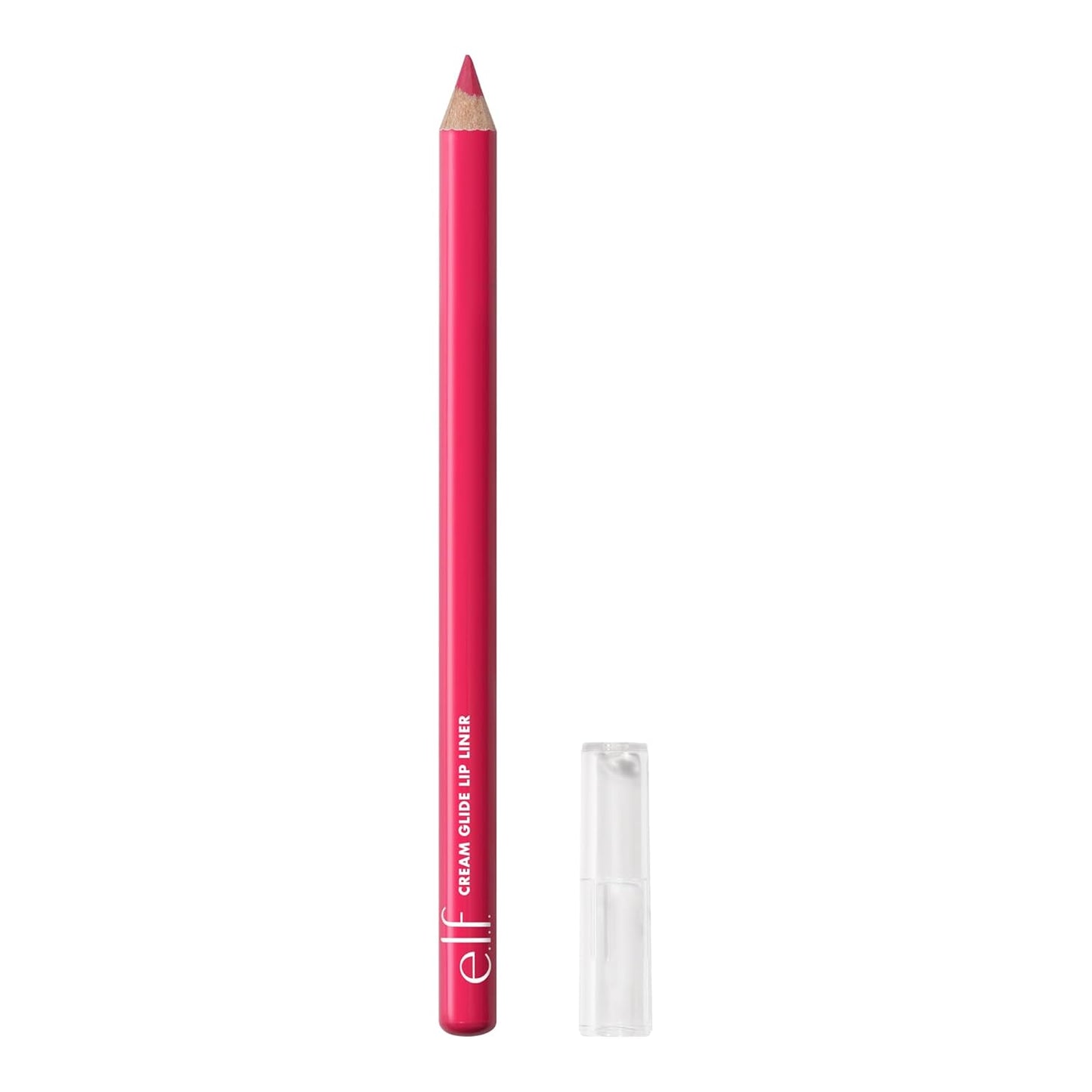 e.l.f. Cream Glide Lip Liner, Highly-Pigmented Pencil For Shaping & Sculpting Lips, Semi-Matte Finish, Vegan & Cruelty-Free, Fuschia Forward