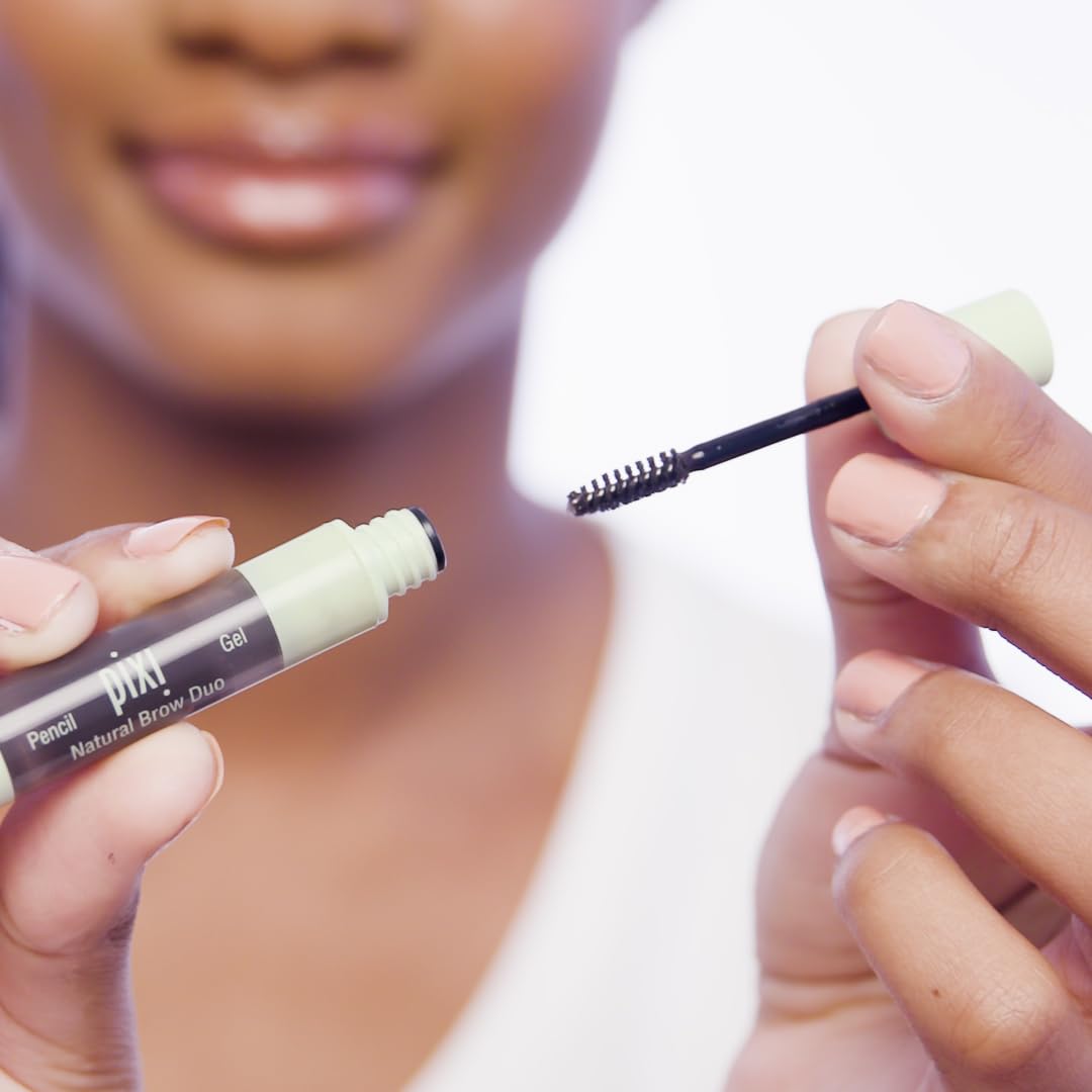 Pixi Natural Brow Duo - Natural Blonde, Precision Pencil & Tinted Gel, Waterproof Brow Shaper for All-Day Hold, Paraben-Free, 0.2oz