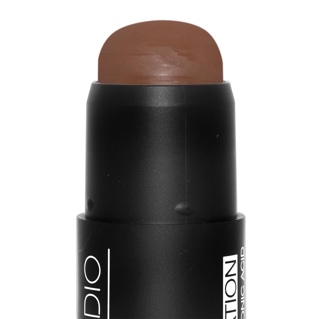 Palladio BUILD & BLEND Foundation Stick, Medium Coverage Buildable Contour Stick for Face, Ultra Blendable Creamy Formula for a Natural Shine Free Finish, Professional Makeup, 0.25 Ounce (Warm Brown)