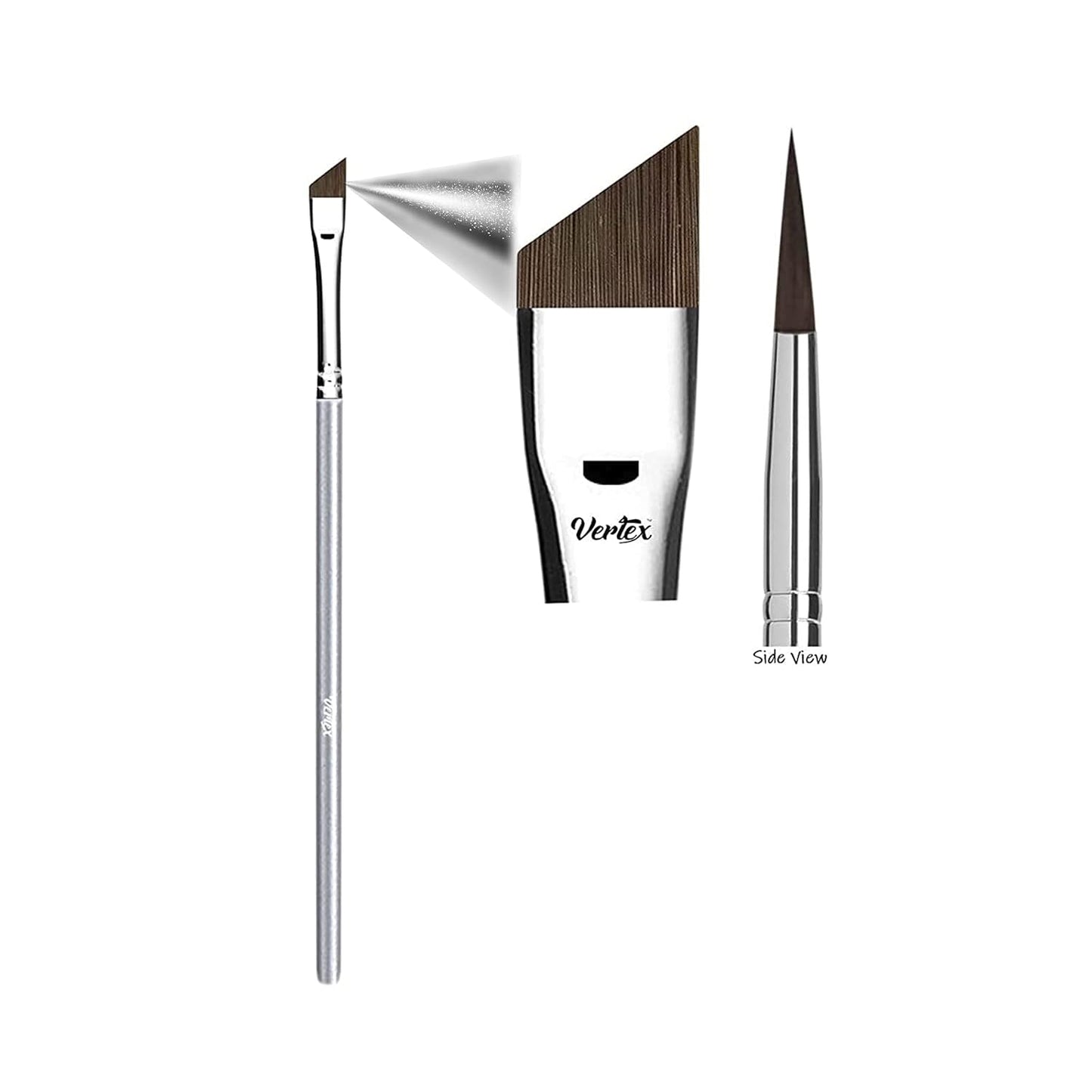 Angled Eyeliner Brush Slanted - Small Thin Winged Liner For Clean Lines To Apply Smooth Liquid Gel Liner For A Fine Wing | Application Of Flat Angle Edges Allows Precision Control Sexy Cat Eyes