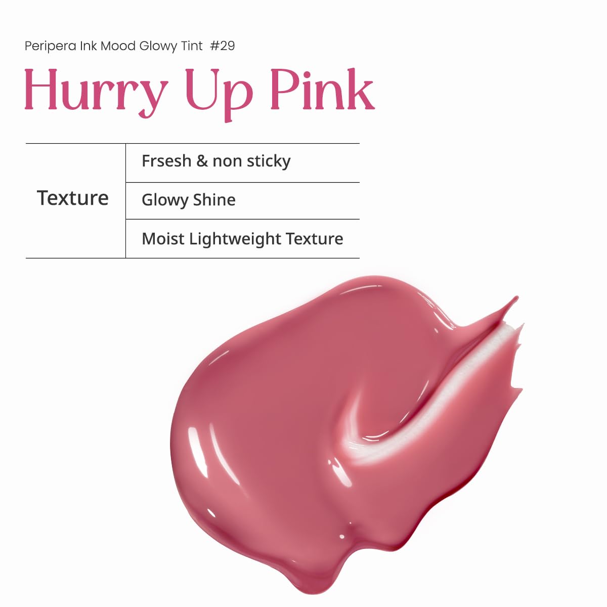 Peripera Ink Mood Glowy Tint (029 HURRY UP PINK)