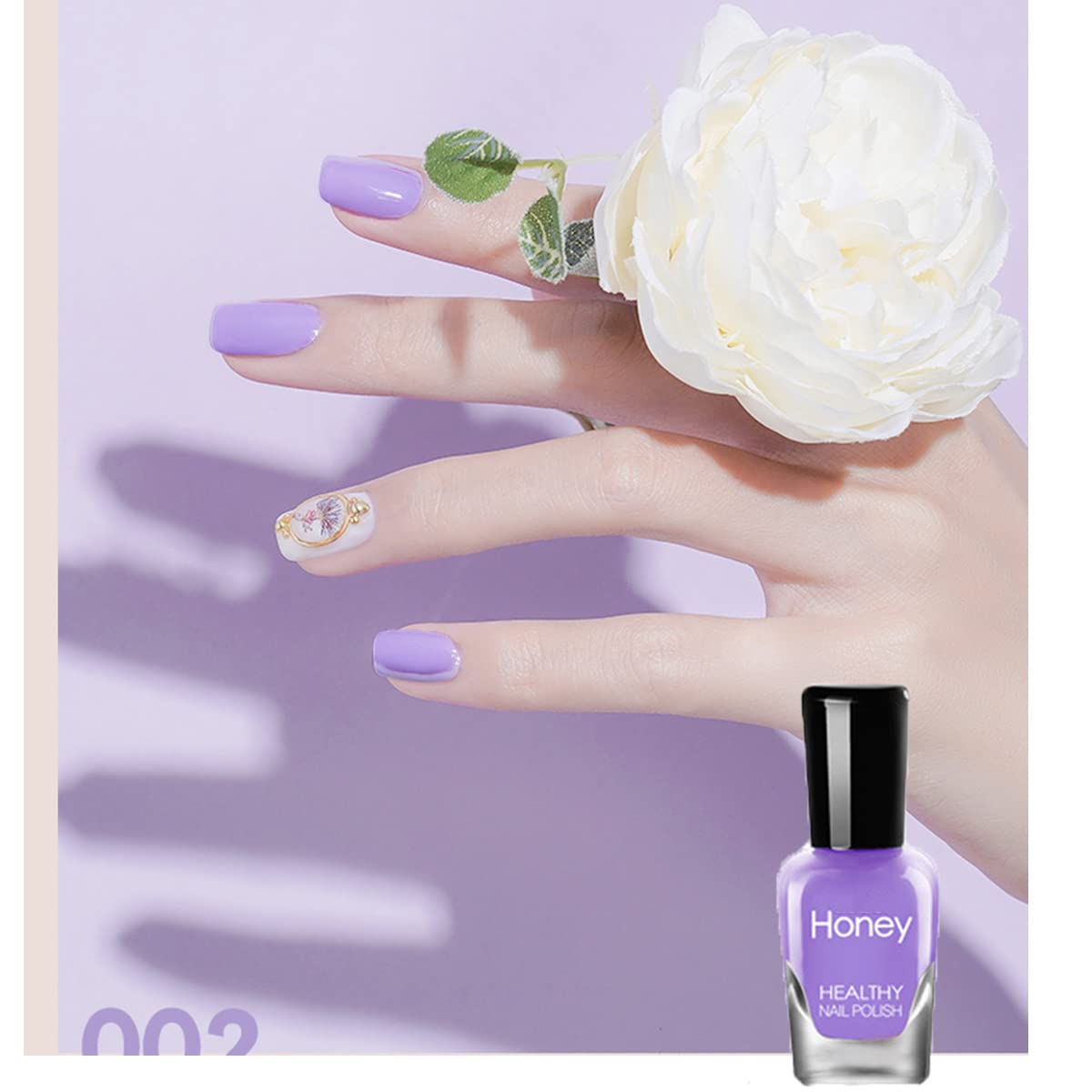 10 Bottle Easy Peel Off Nail Polish Set - Quick-Drying, Non-Toxic DIY Water Based Nail Polish Kit with Top & Base Coat